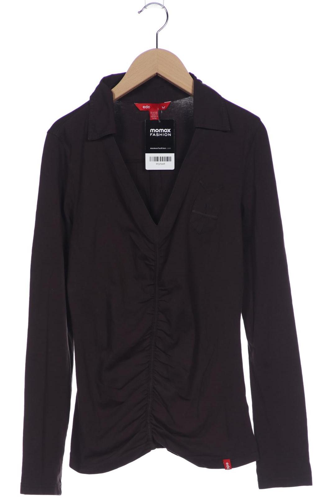 

edc by Esprit Damen Poloshirt, braun, Gr. 38