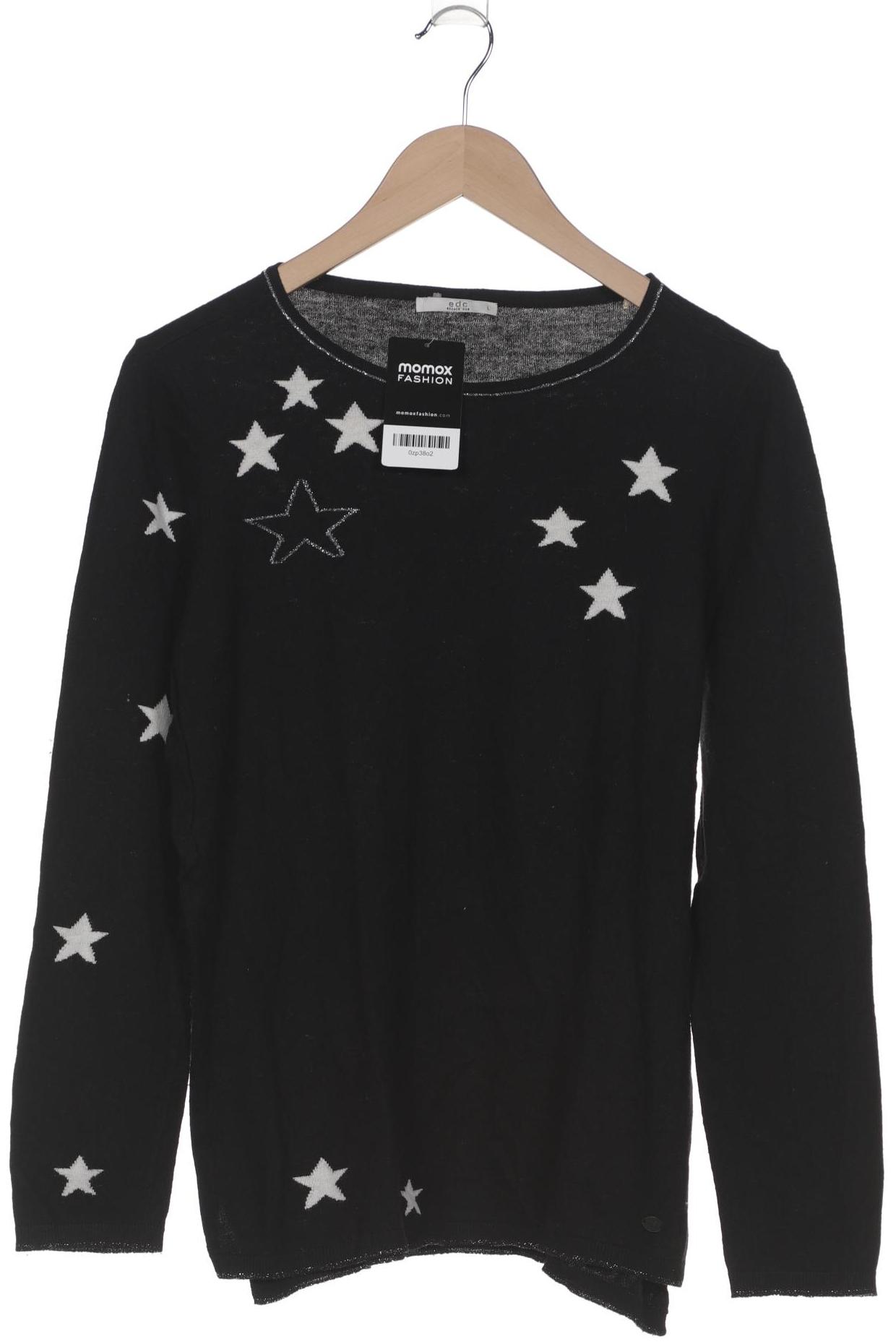 

edc by Esprit Damen Pullover, schwarz, Gr. 42