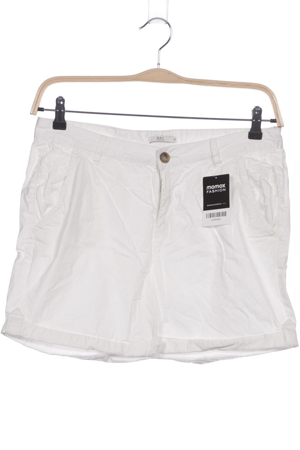 

edc by Esprit Damen Shorts, weiß, Gr. 40