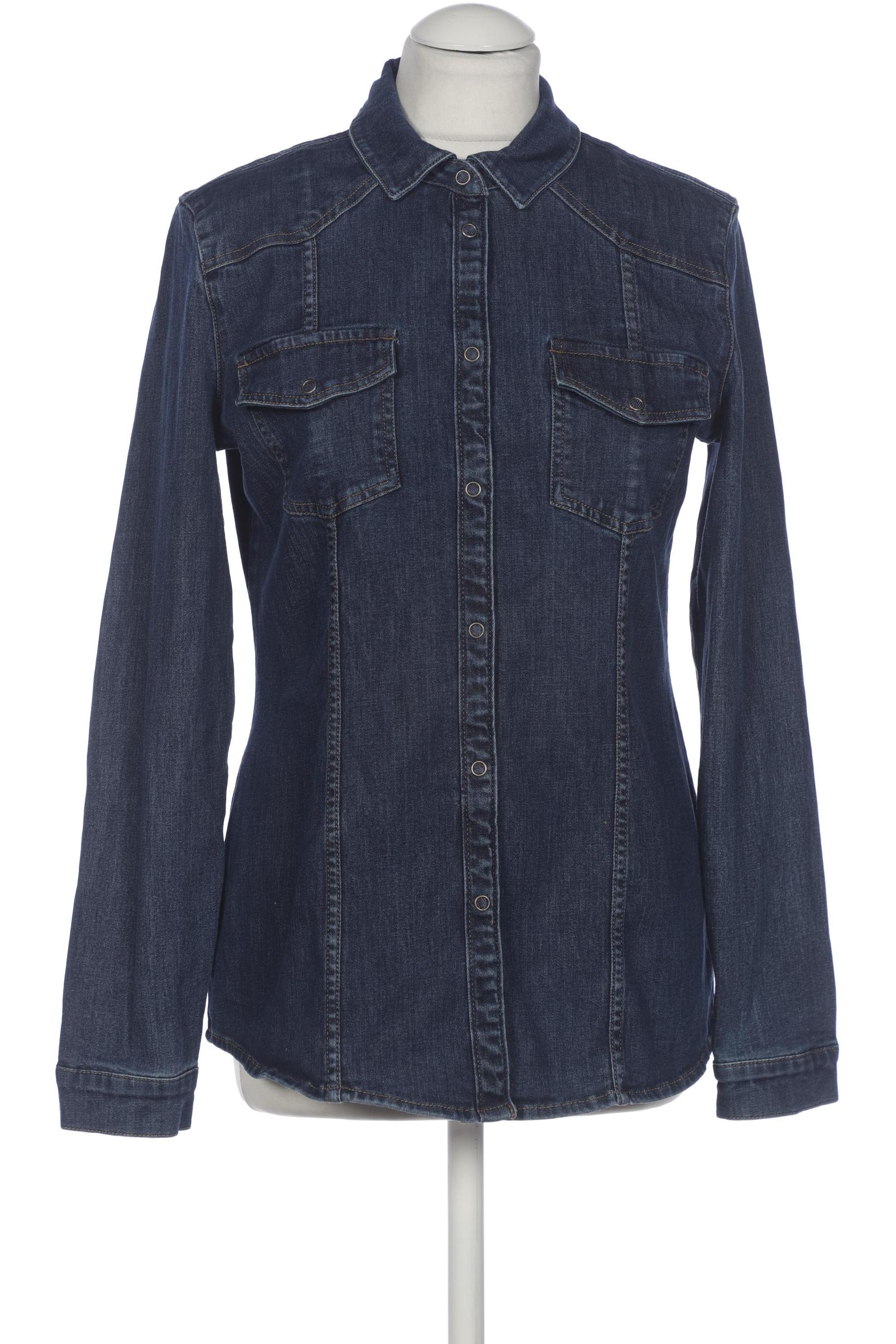 

edc by Esprit Damen Bluse, blau, Gr. 38