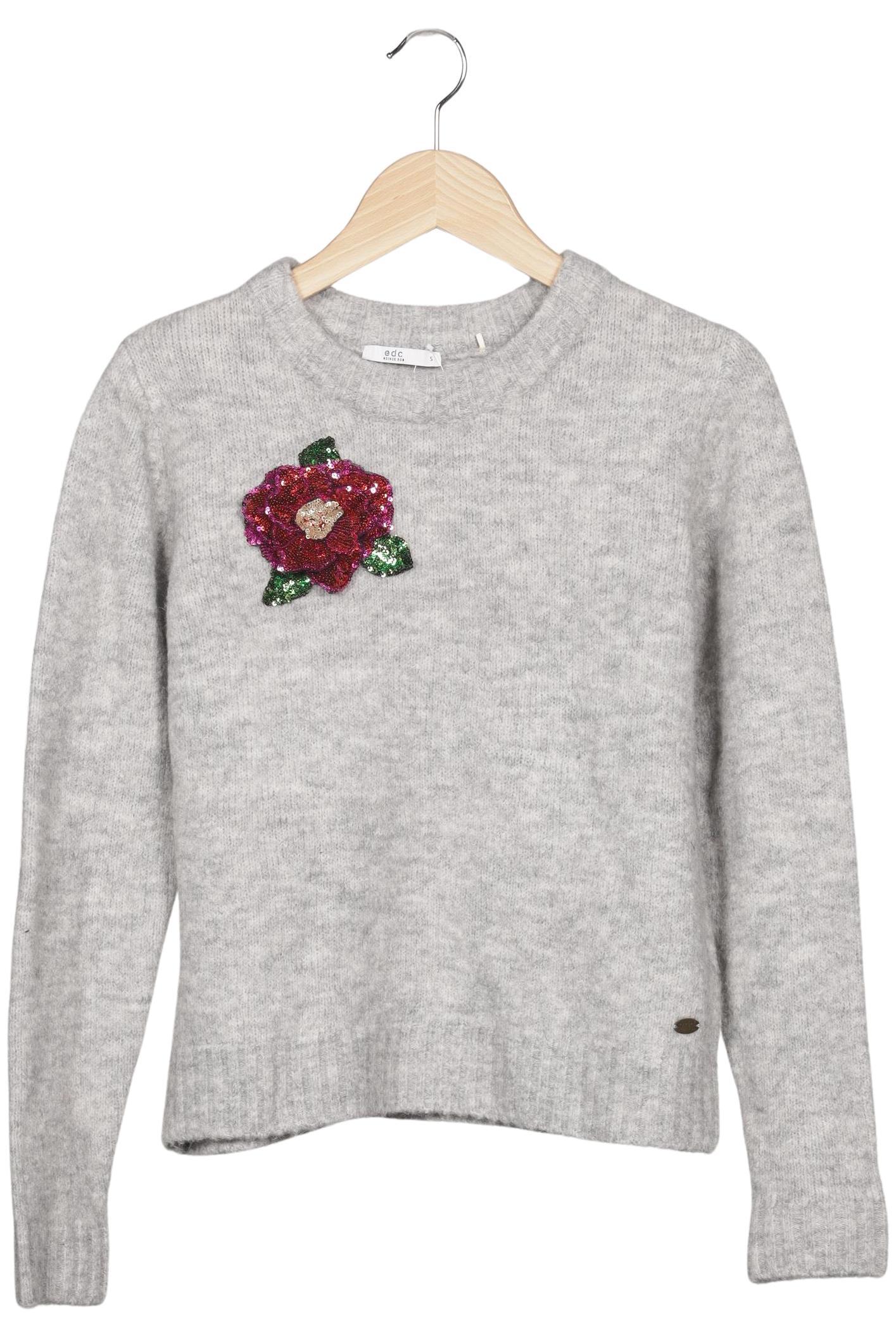 

edc by Esprit Damen Pullover, grau, Gr. 36