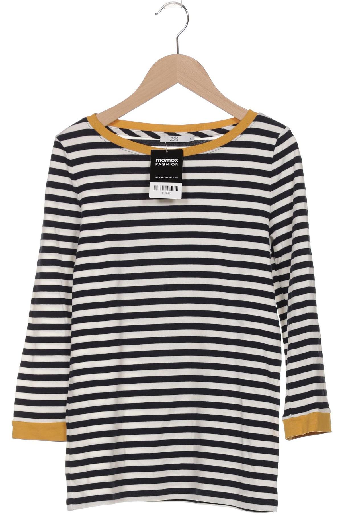

edc by Esprit Damen Langarmshirt, marineblau, Gr. 42