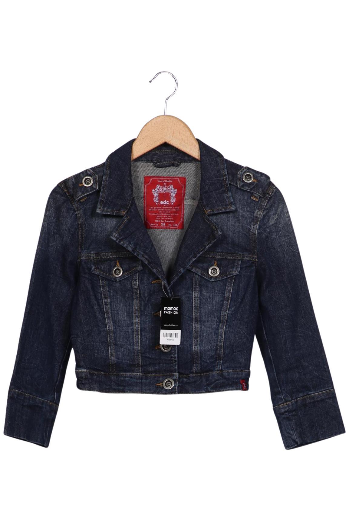 

edc by Esprit Damen Jacke, marineblau, Gr. 34