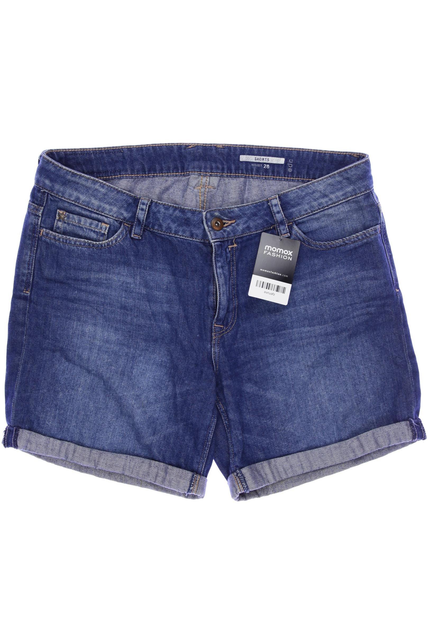 

edc by Esprit Damen Shorts, blau, Gr. 28