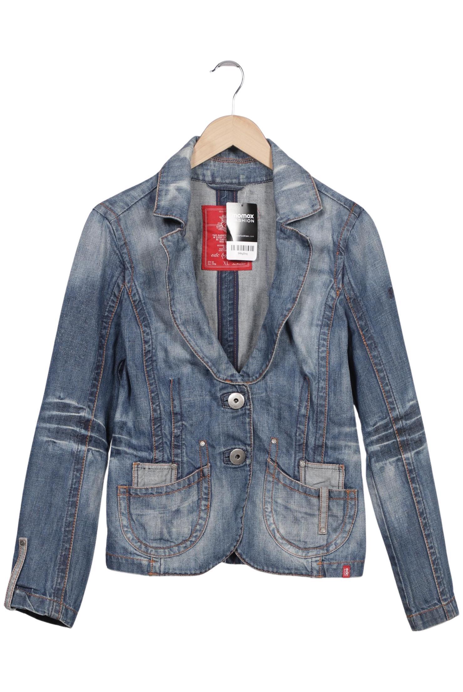 

edc by Esprit Damen Jacke, blau, Gr. 44