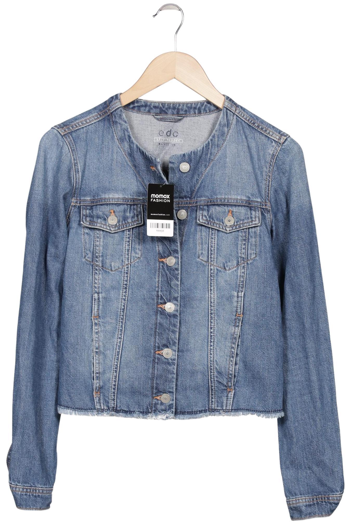 

edc by Esprit Damen Jacke, blau, Gr. 38