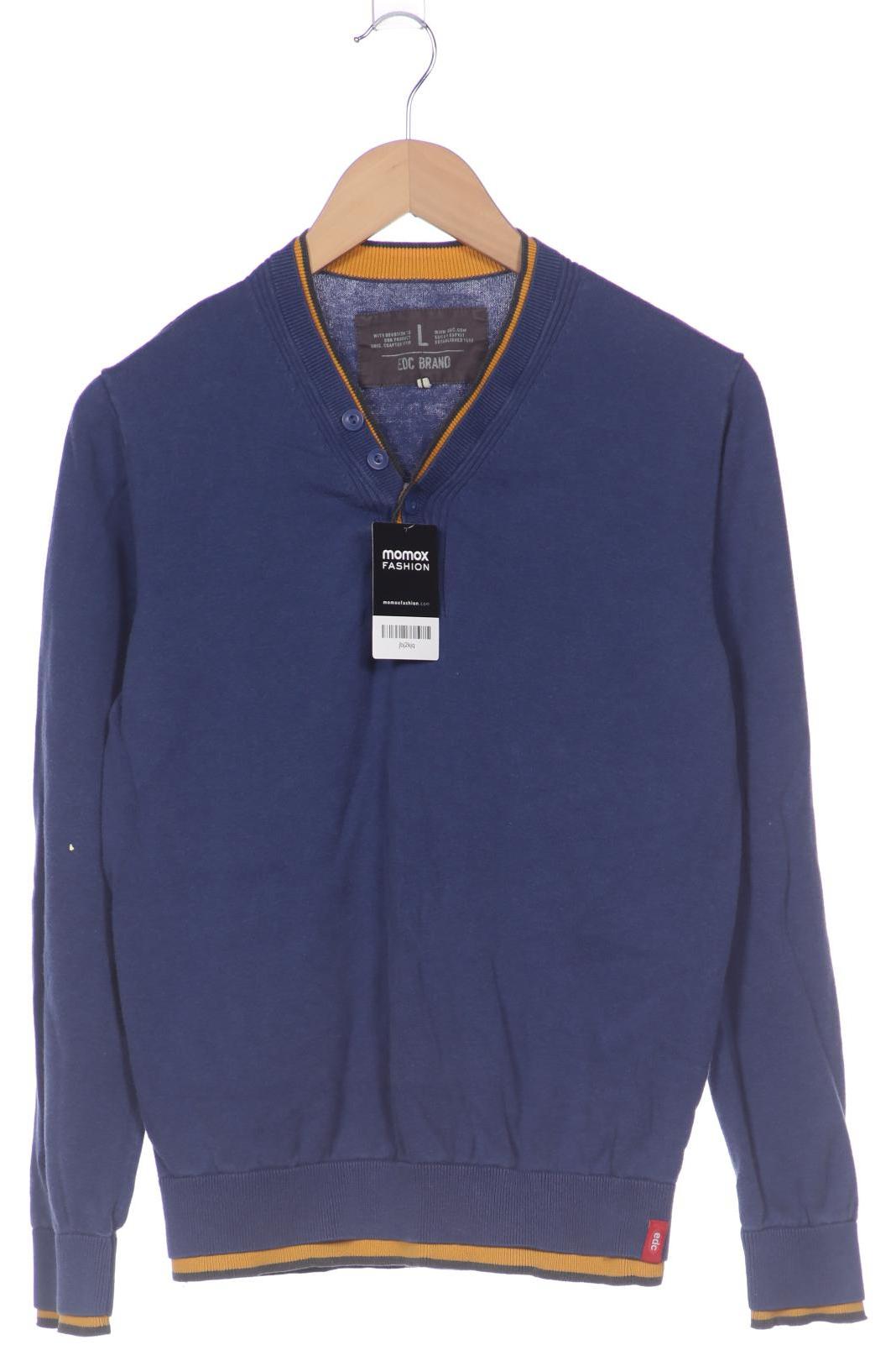 

edc by Esprit Herren Pullover, blau, Gr. 52