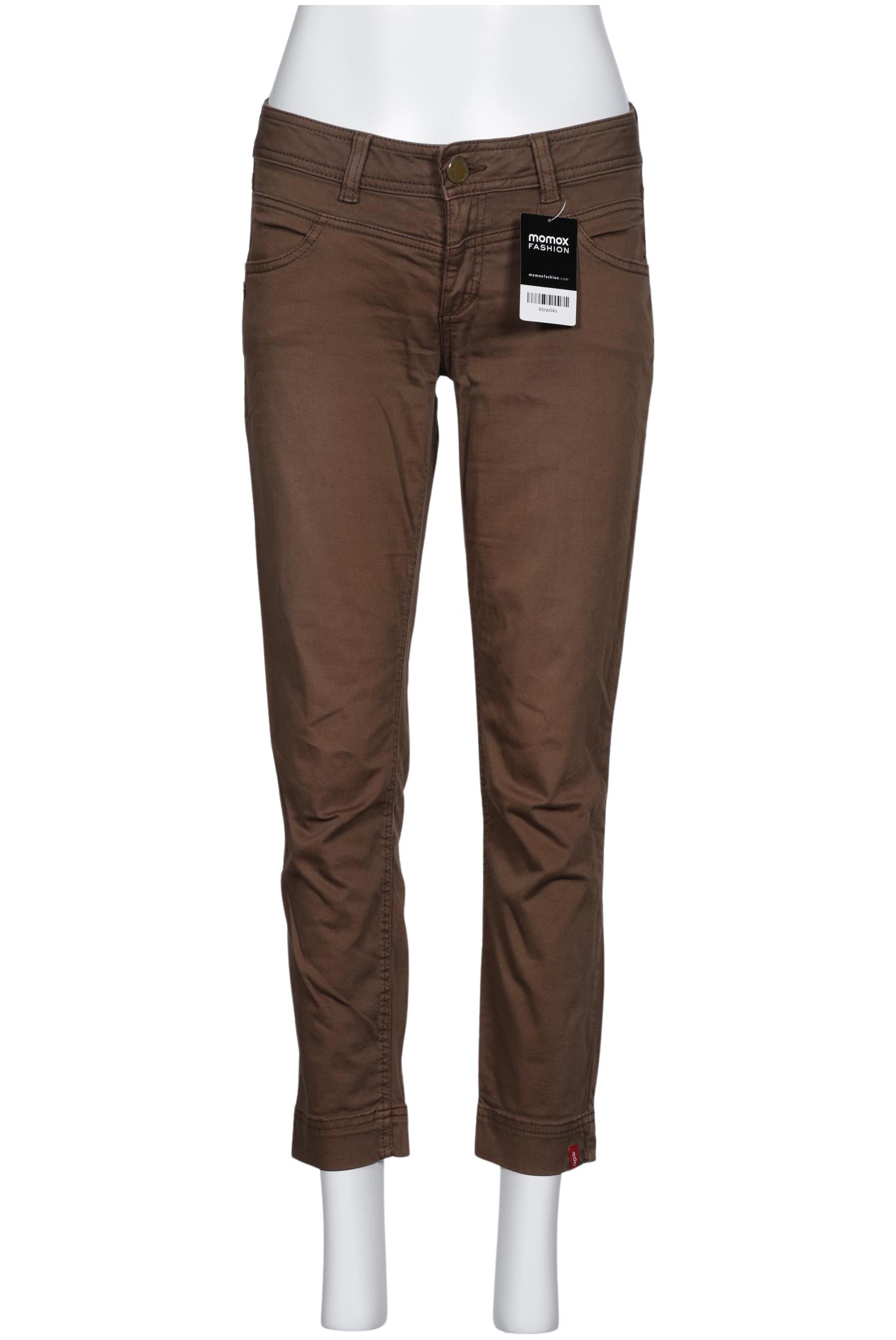 

edc by Esprit Damen Stoffhose, braun, Gr. 38