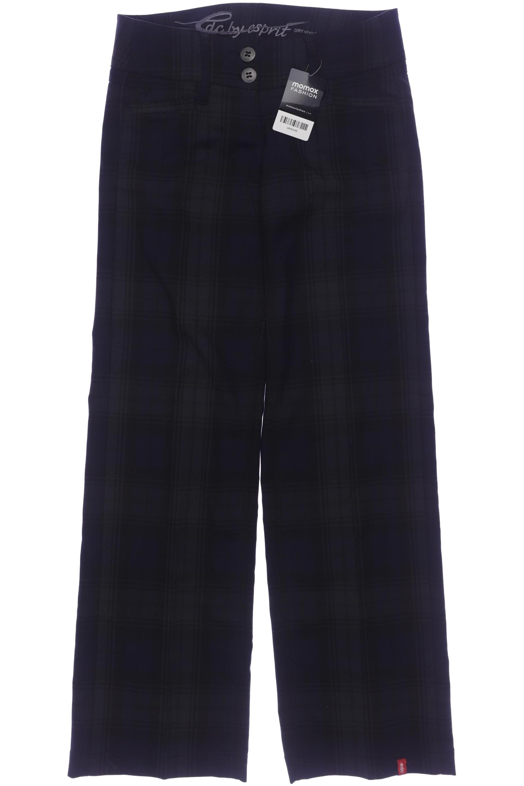

edc by Esprit Damen Stoffhose, marineblau, Gr. 32