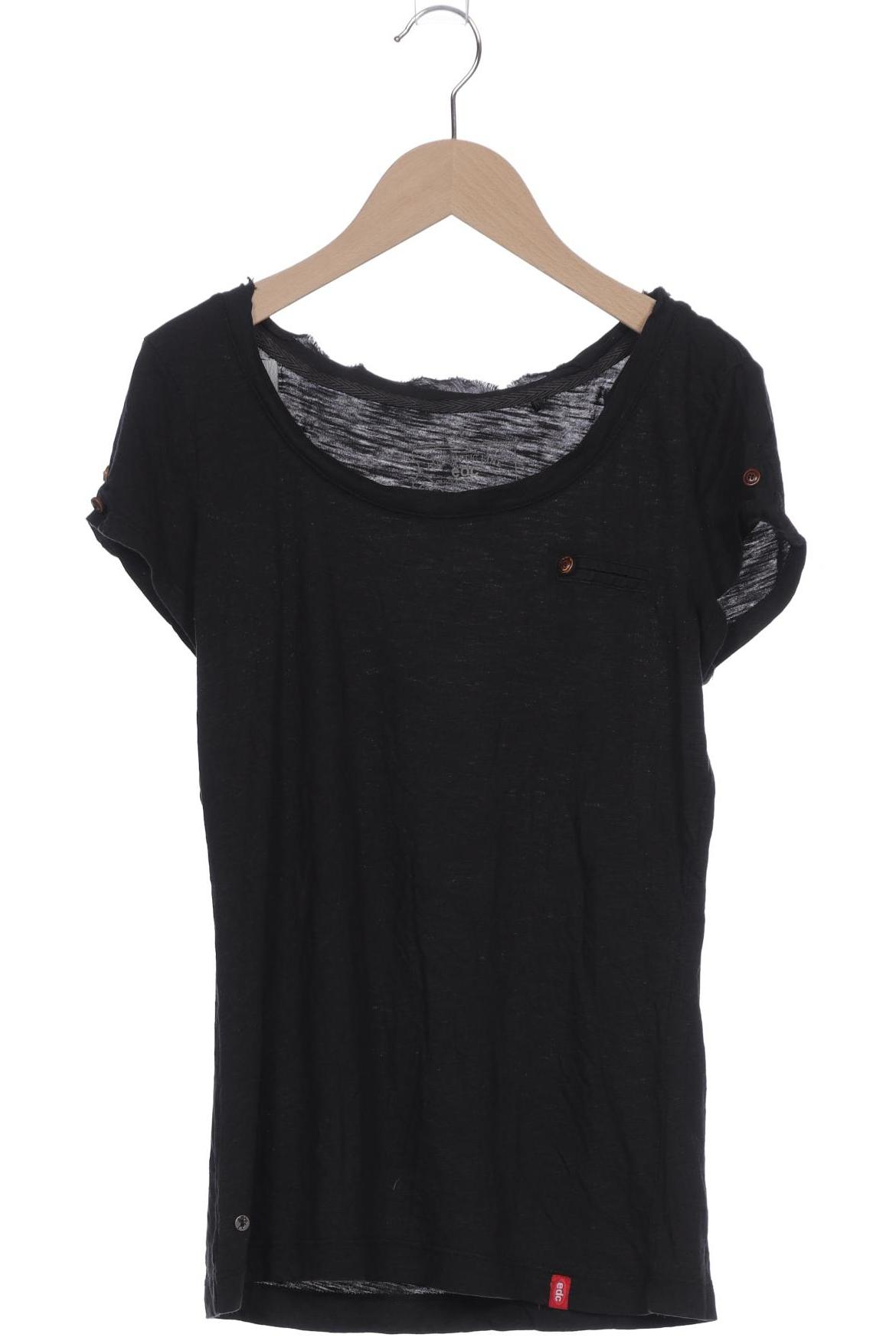 

edc by Esprit Damen T-Shirt, schwarz