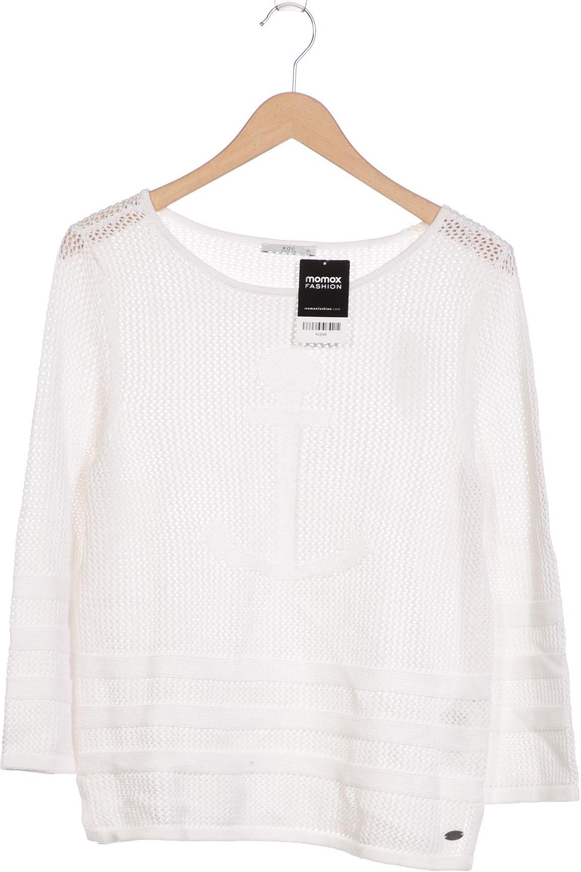 

edc by Esprit Damen Pullover, weiß