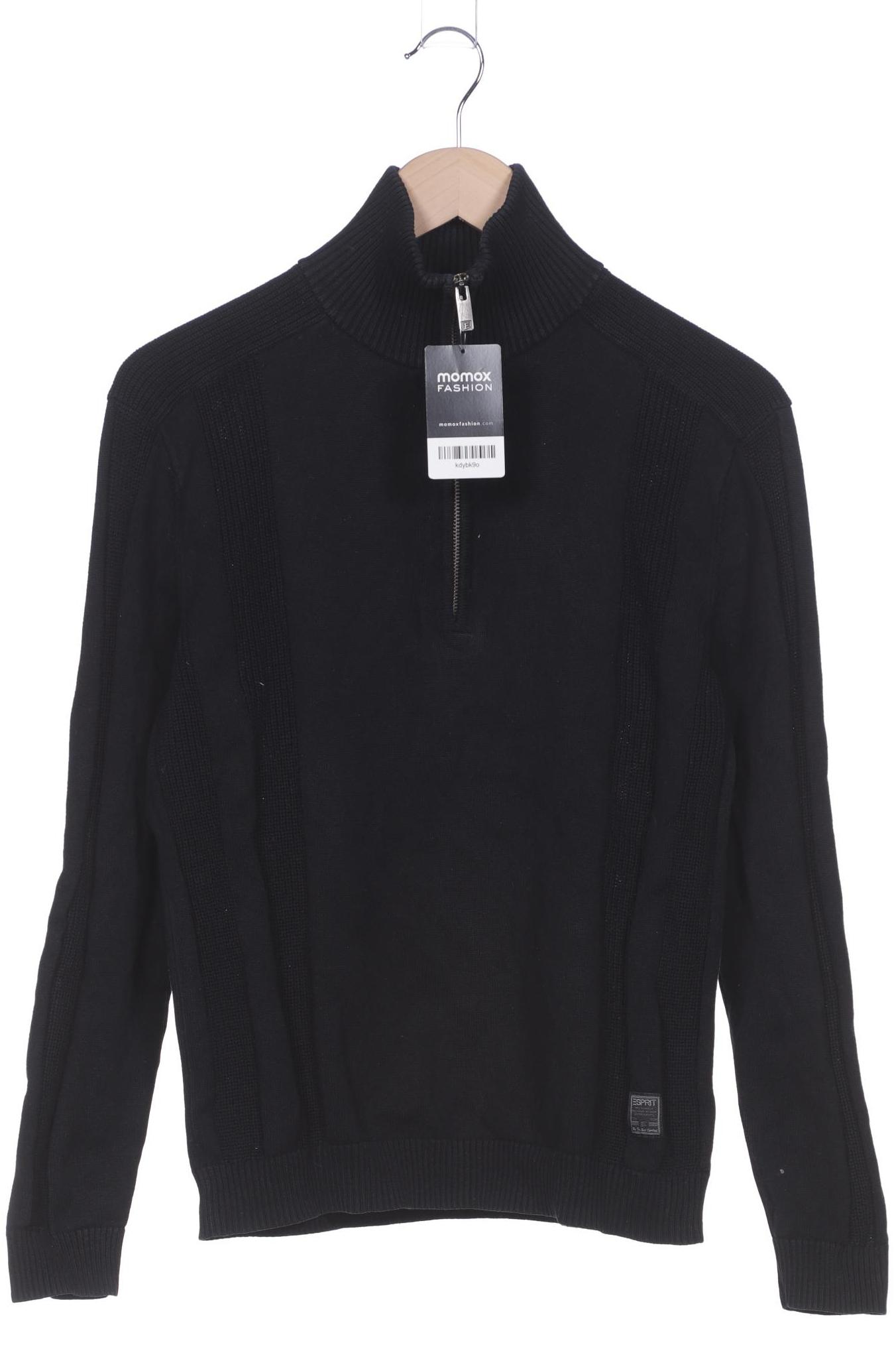 

edc by Esprit Herren Pullover, schwarz, Gr. 48