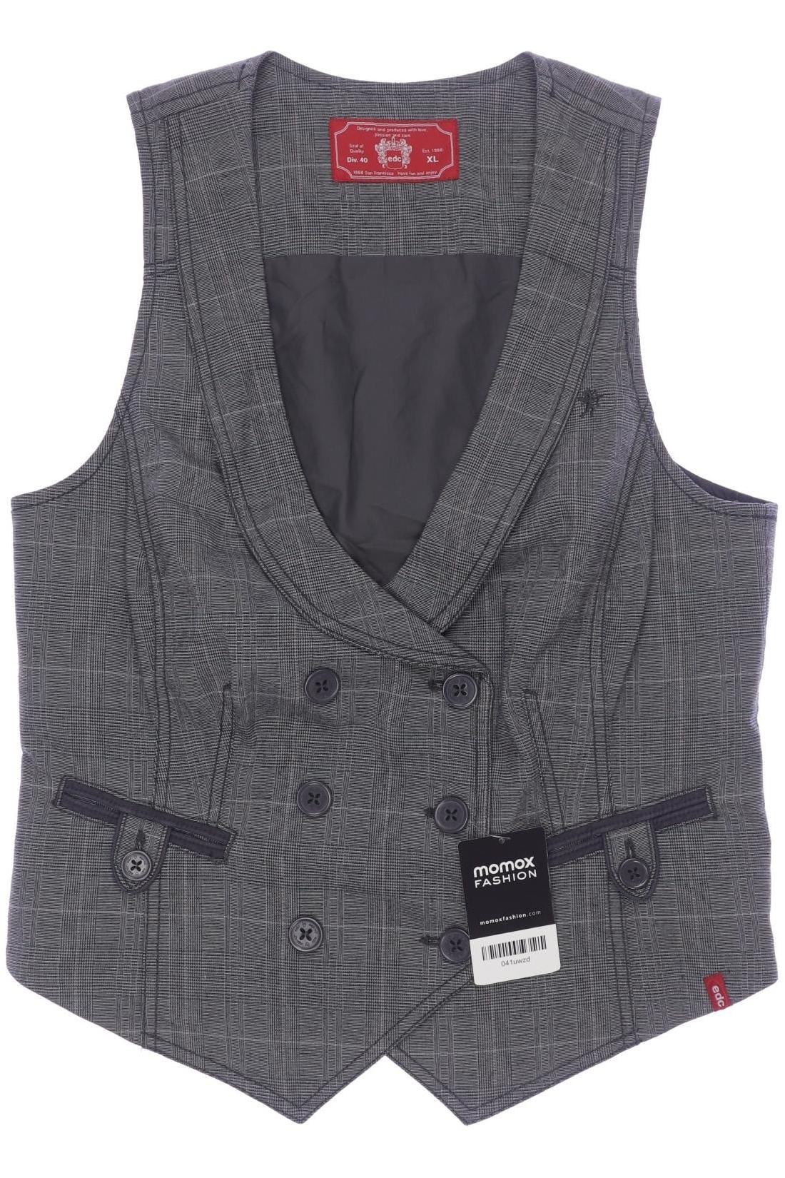 

edc by Esprit Damen Weste, grau, Gr. 44