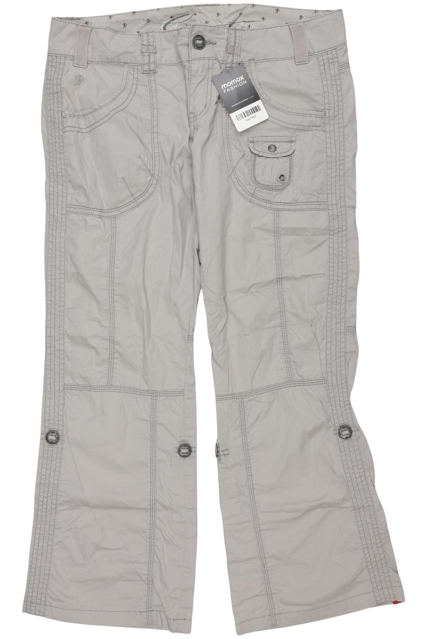 

edc by Esprit Damen Stoffhose, grau, Gr. 38