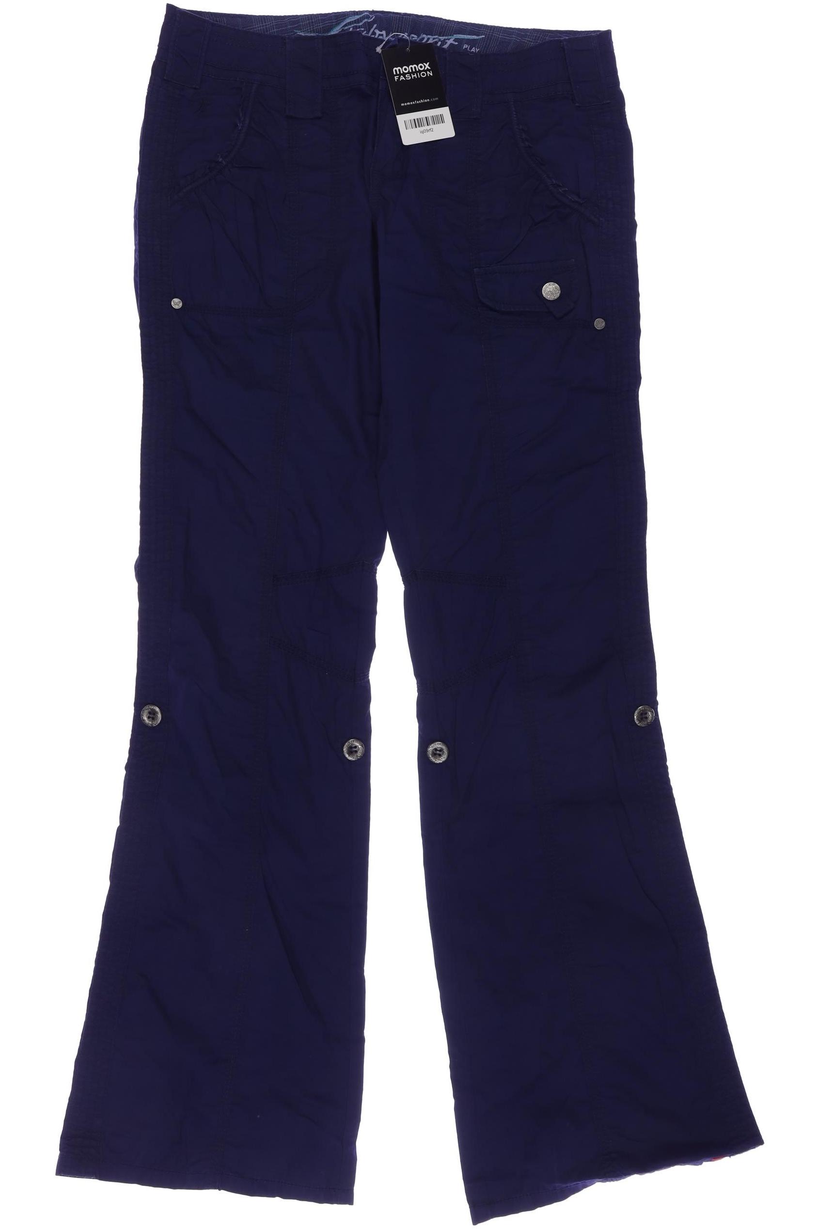 

edc by Esprit Damen Stoffhose, marineblau, Gr. 38
