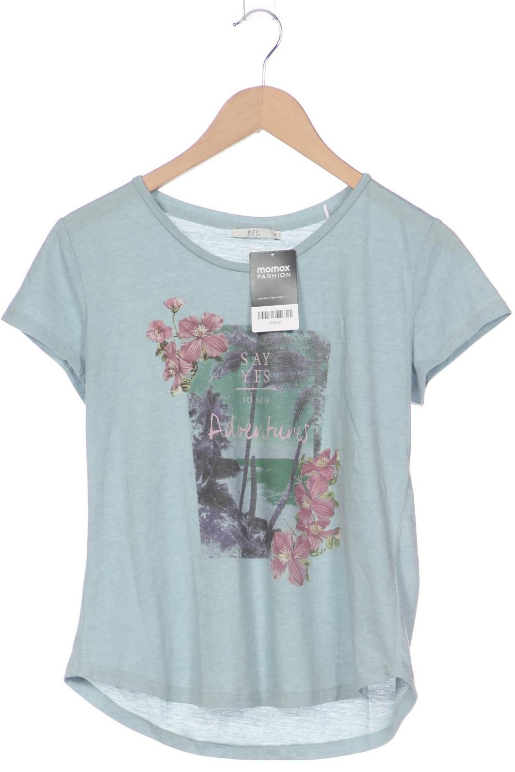 

edc by Esprit Damen T-Shirt, hellblau, Gr. 38