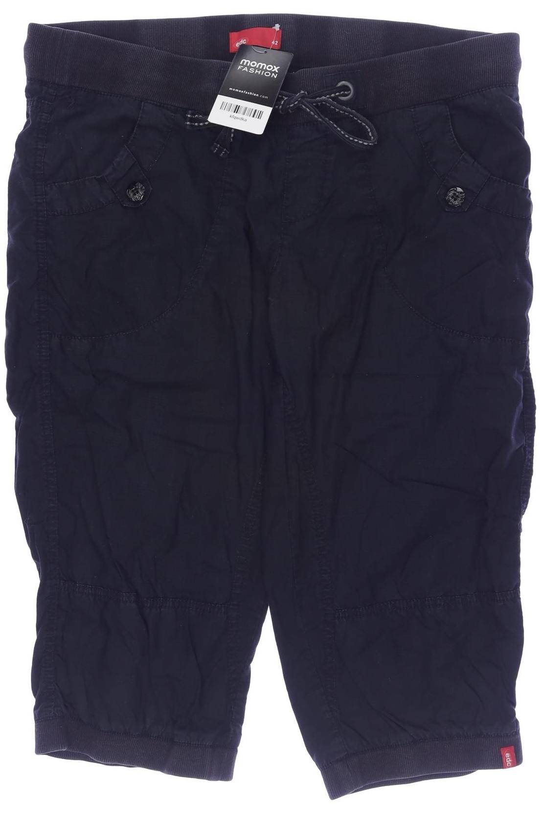 

edc by Esprit Damen Stoffhose, schwarz, Gr. 42