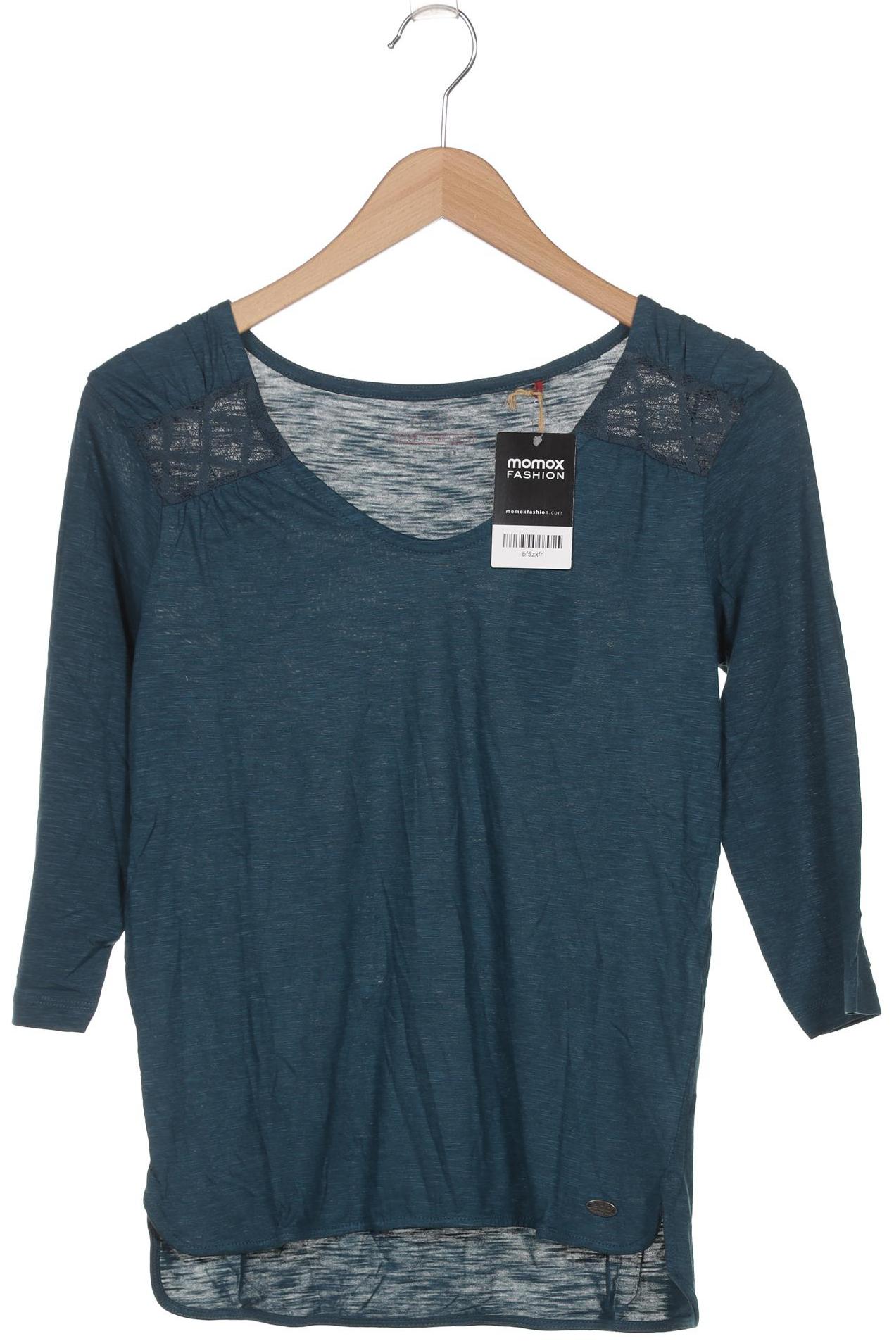 

edc by Esprit Damen Langarmshirt, türkis, Gr. 34