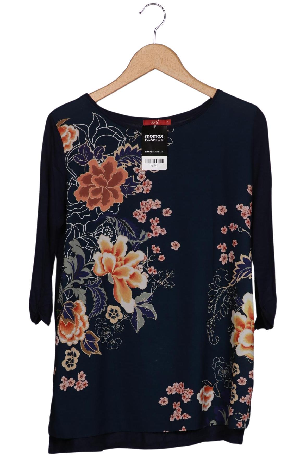 

edc by Esprit Damen Langarmshirt, marineblau, Gr. 38