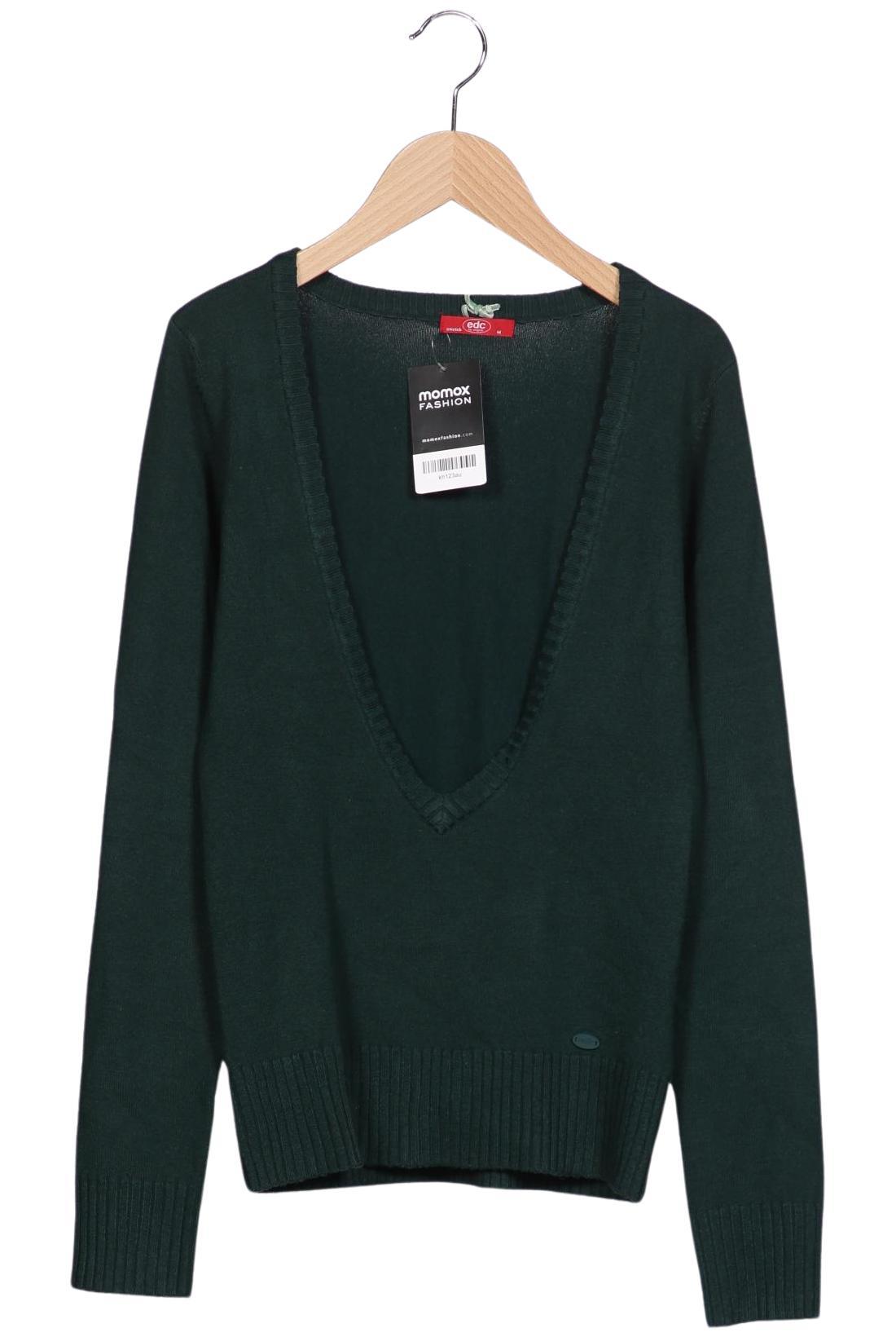 

edc by Esprit Damen Pullover, grün, Gr. 38