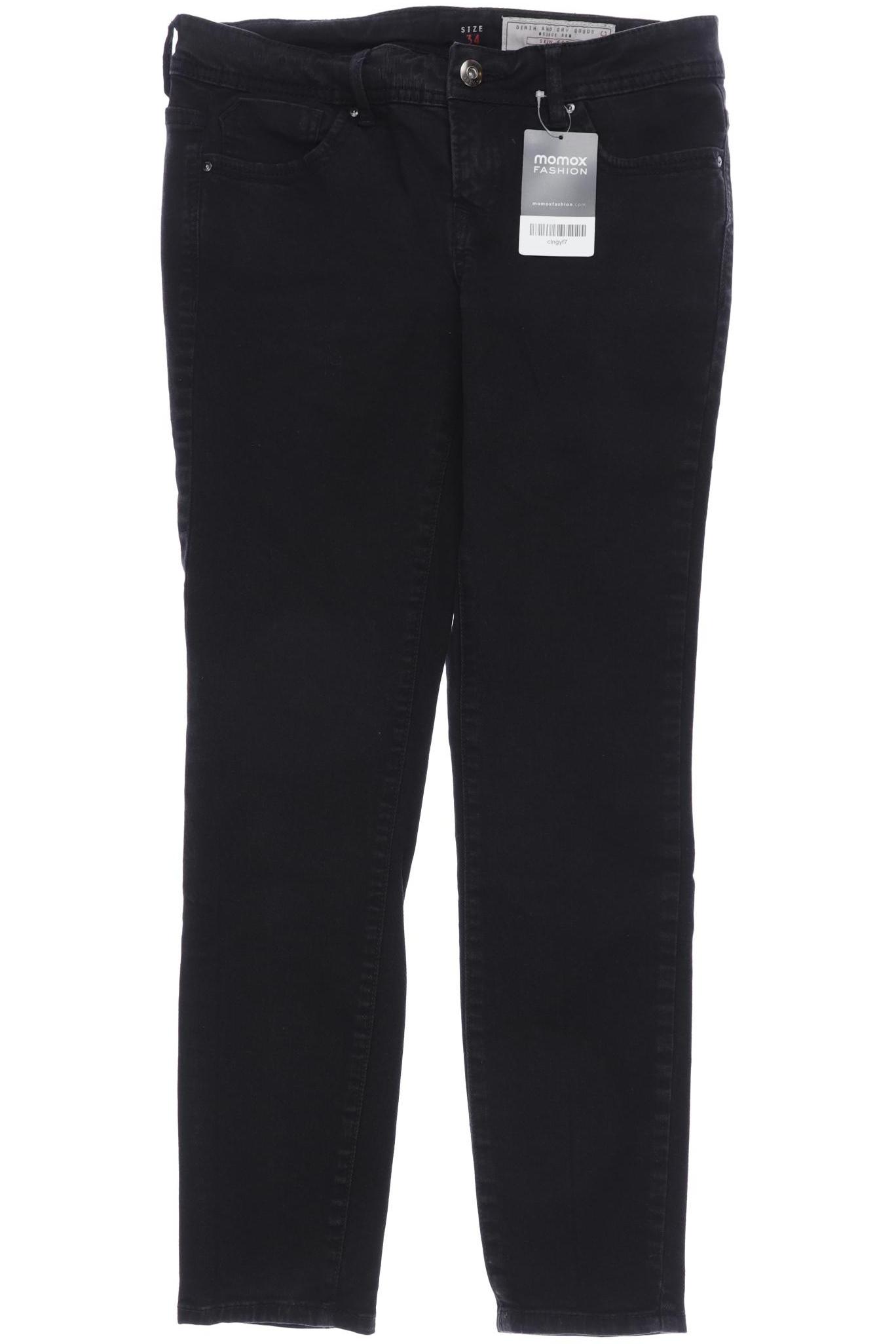 

edc by Esprit Damen Jeans, schwarz, Gr. 34