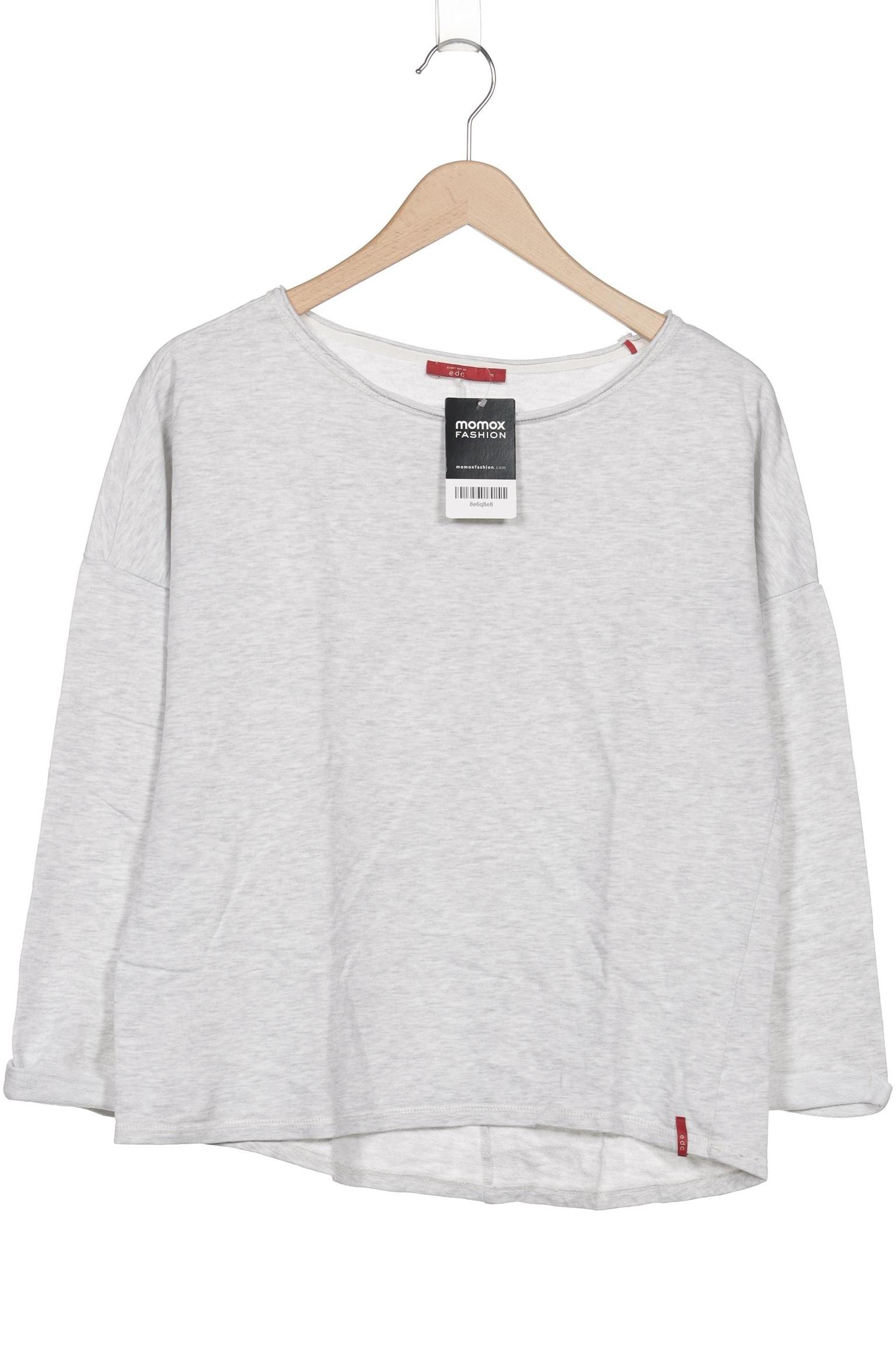 

edc by Esprit Damen Sweatshirt, grau, Gr. 38