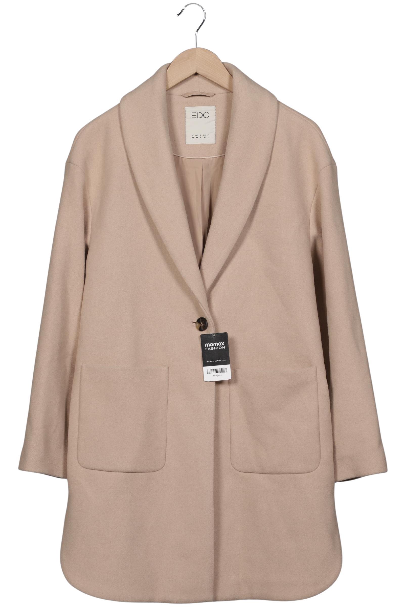

edc by Esprit Damen Mantel, beige, Gr. 38