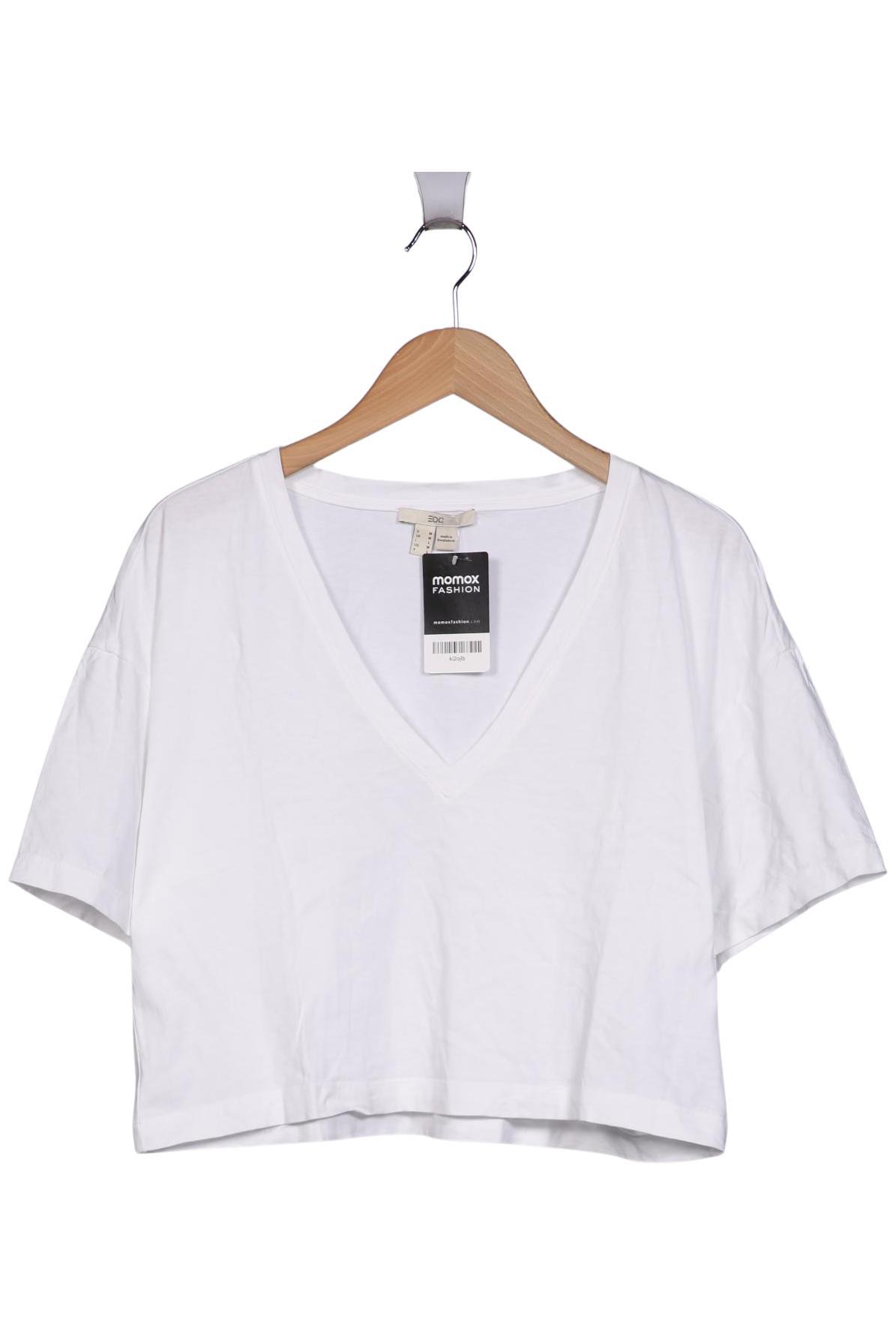 

edc by Esprit Damen T-Shirt, weiß, Gr. 38