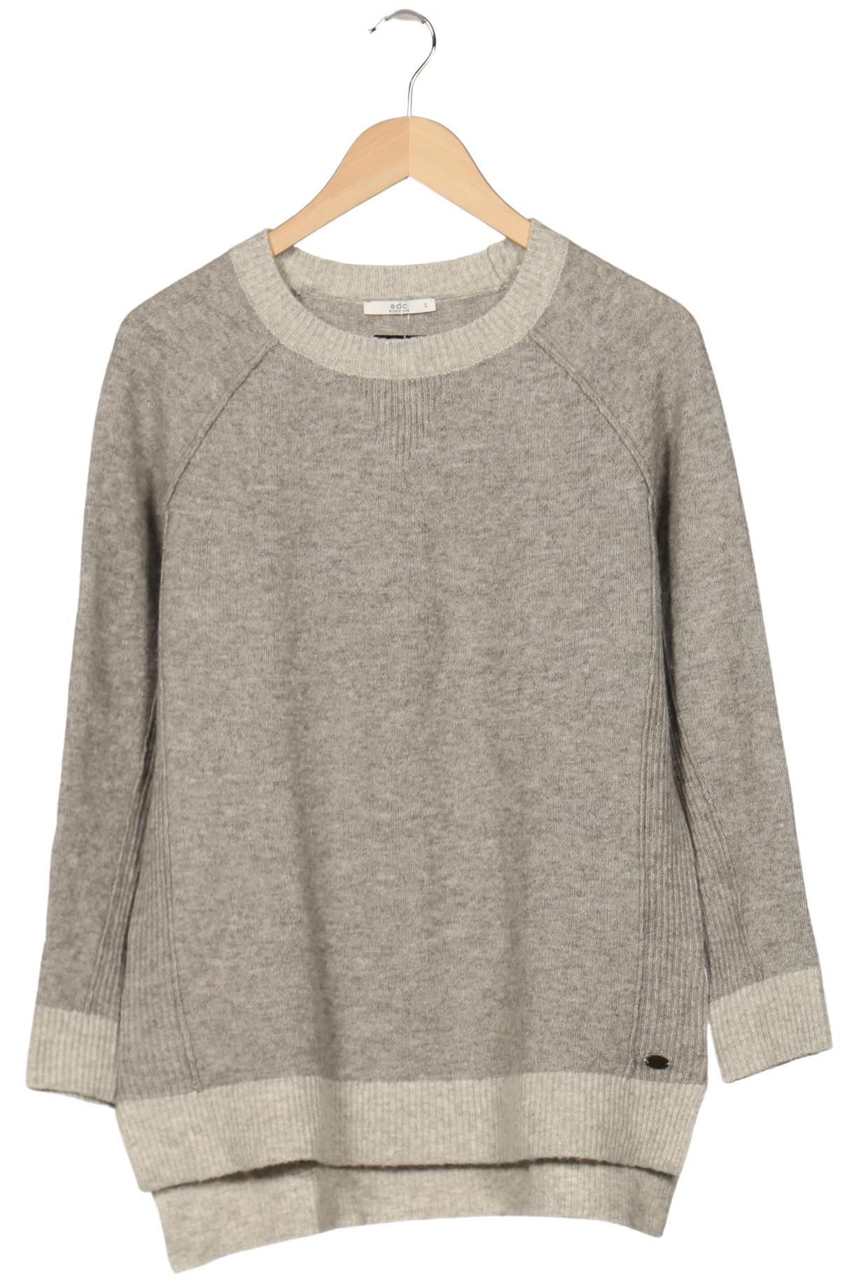 

edc by Esprit Damen Pullover, grau, Gr. 36