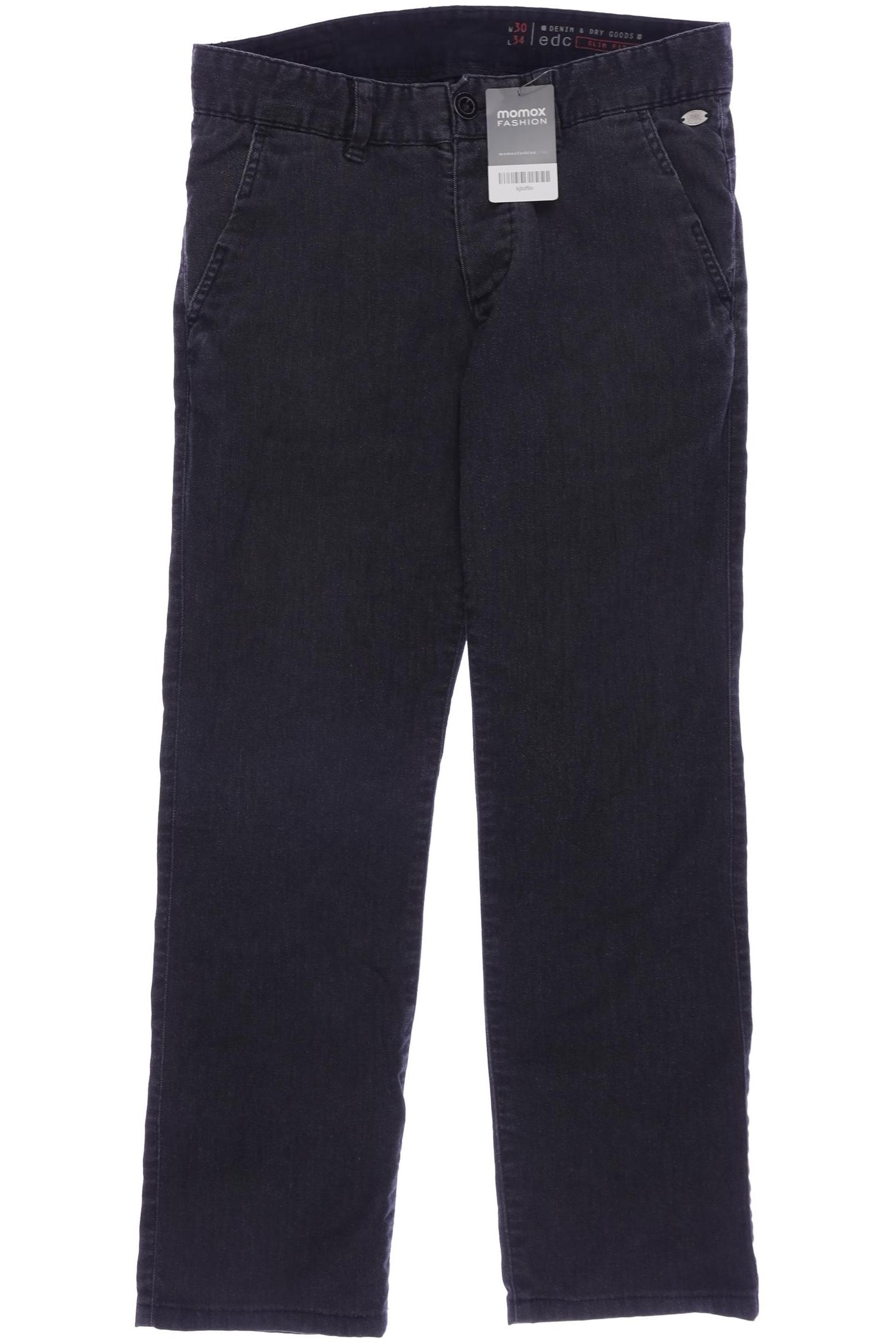 

edc by Esprit Herren Stoffhose, schwarz, Gr. 30