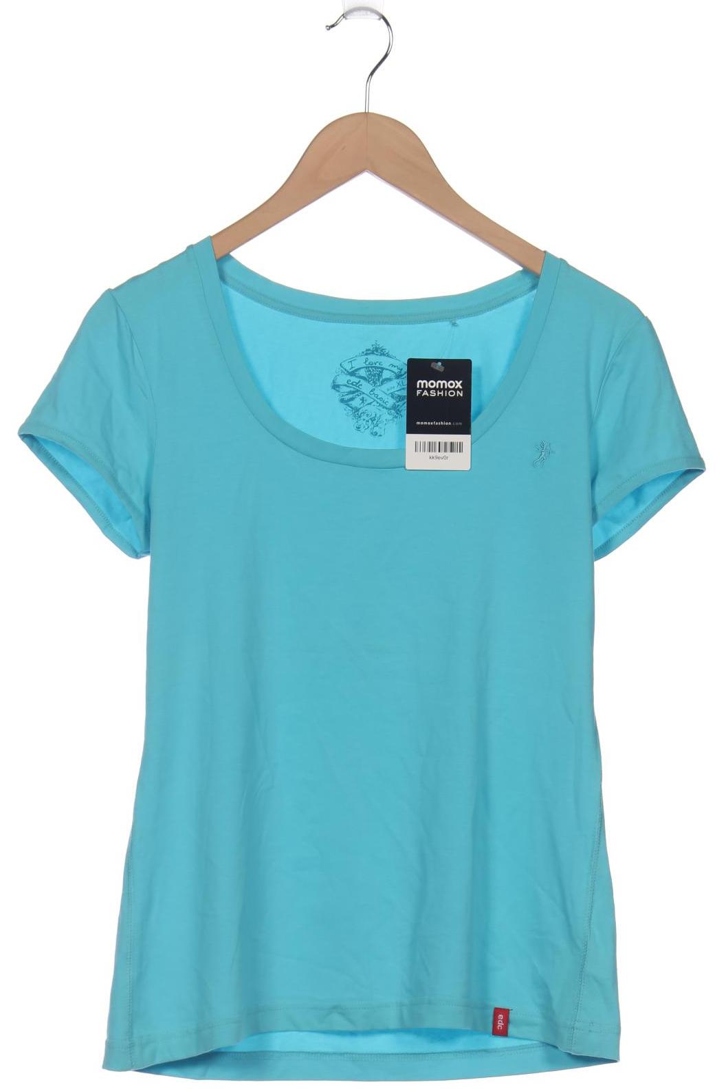 

edc by Esprit Damen T-Shirt, blau, Gr. 44