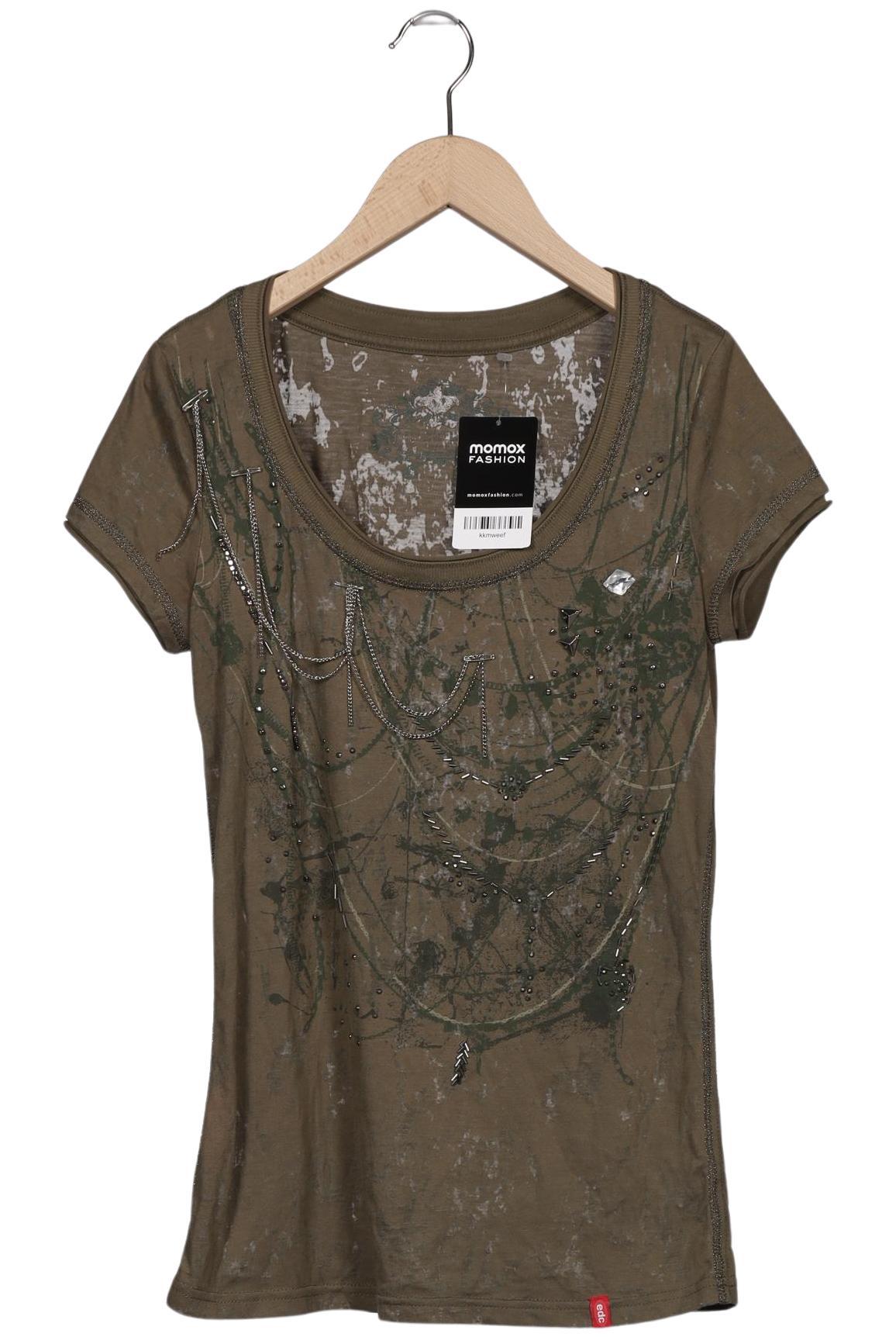 

edc by Esprit Damen T-Shirt, grün, Gr. 36