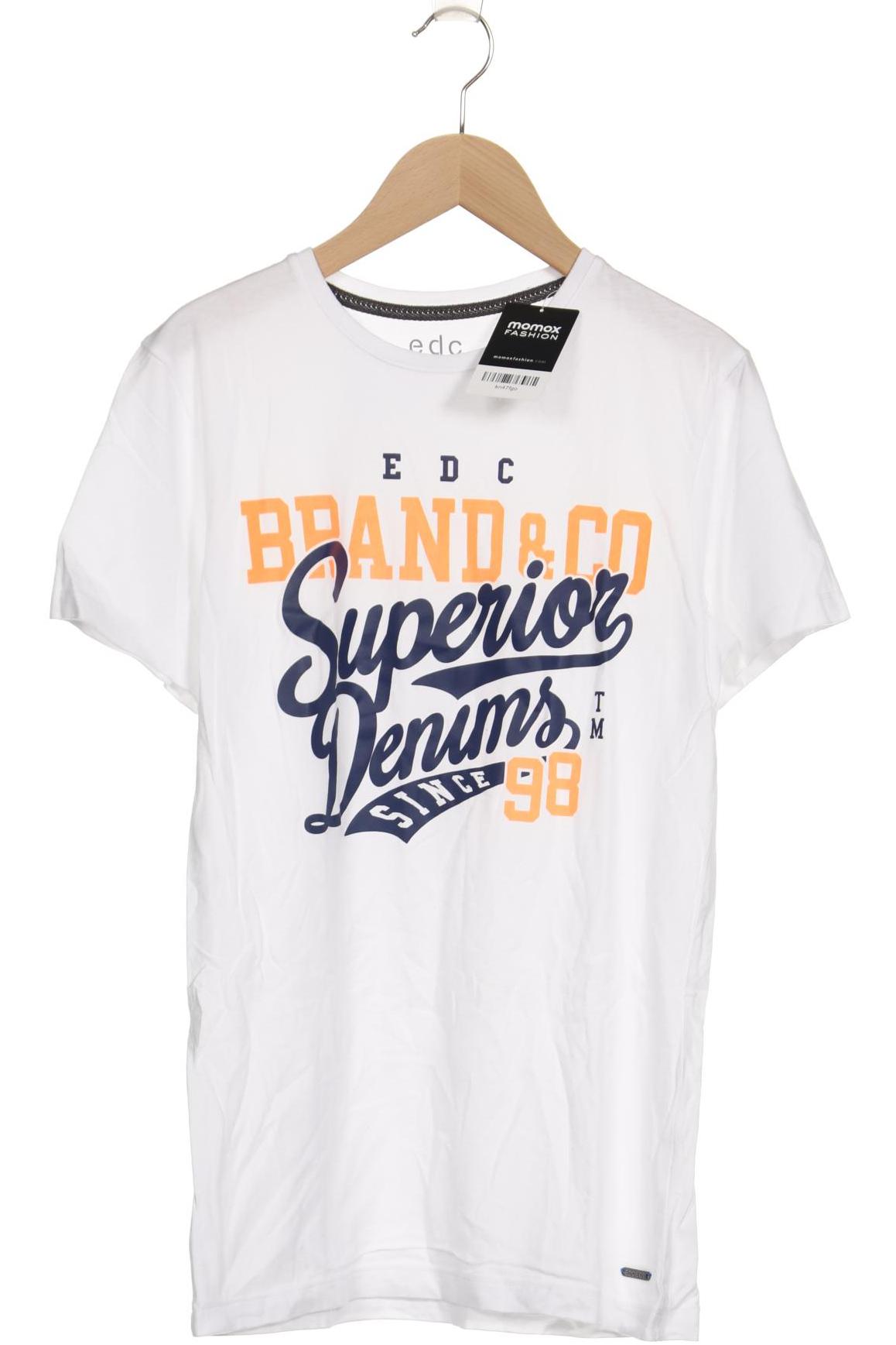 

edc by Esprit Herren T-Shirt, weiß, Gr. 44