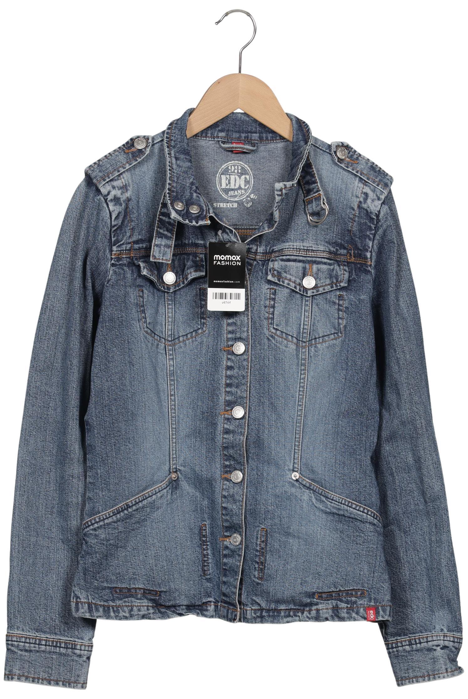 

edc by Esprit Damen Jacke, blau, Gr. 42