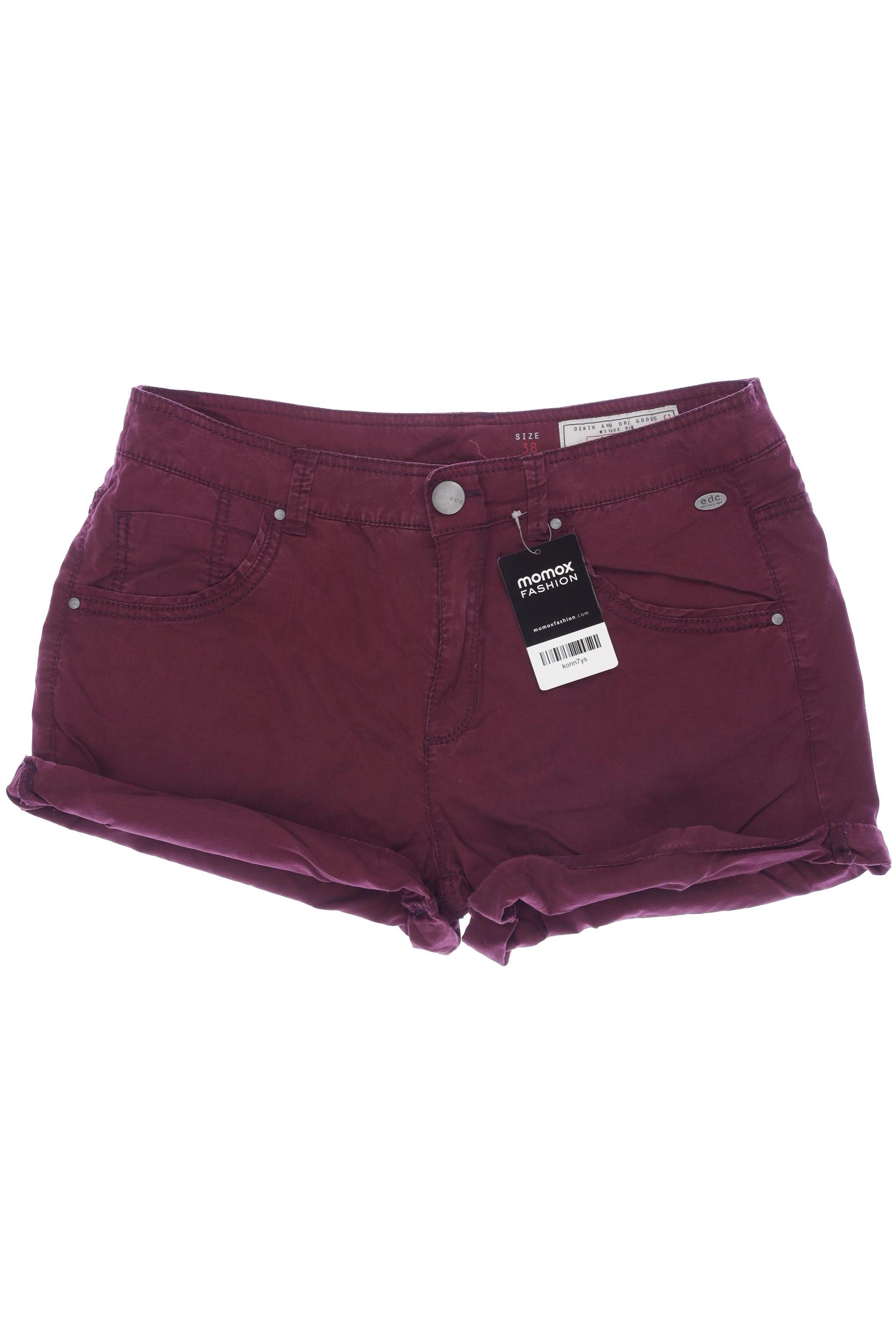 

edc by Esprit Damen Shorts, bordeaux, Gr. 38