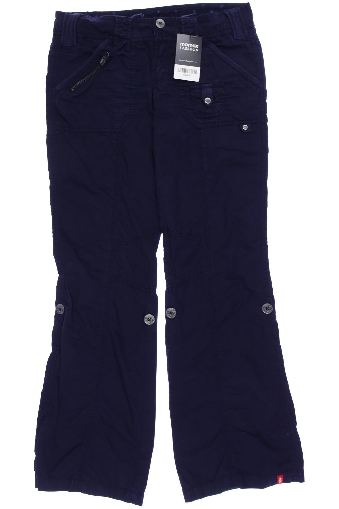 

edc by Esprit Damen Stoffhose, marineblau, Gr. 42