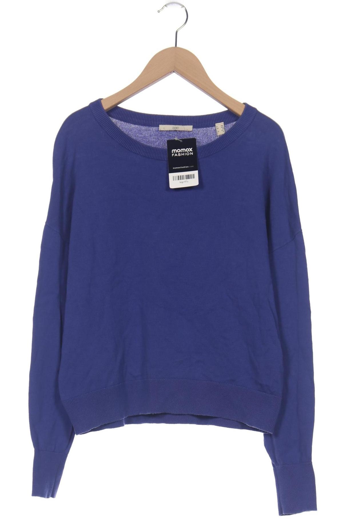 

edc by Esprit Damen Pullover, blau, Gr. 34