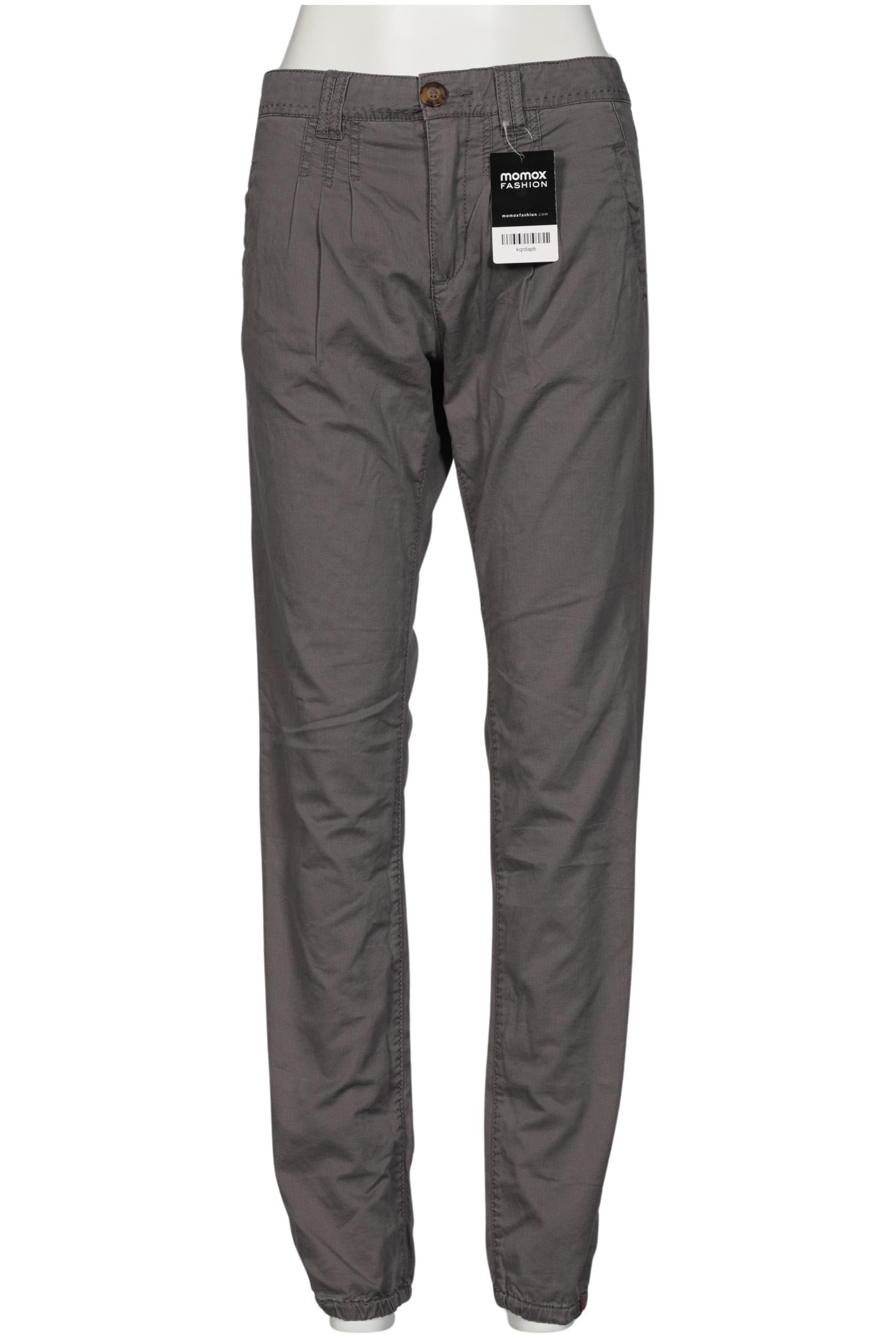 

edc by Esprit Damen Stoffhose, grau, Gr. 36