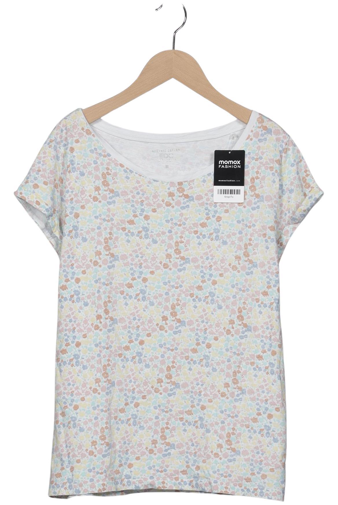 

edc by Esprit Damen T-Shirt, weiß, Gr. 38