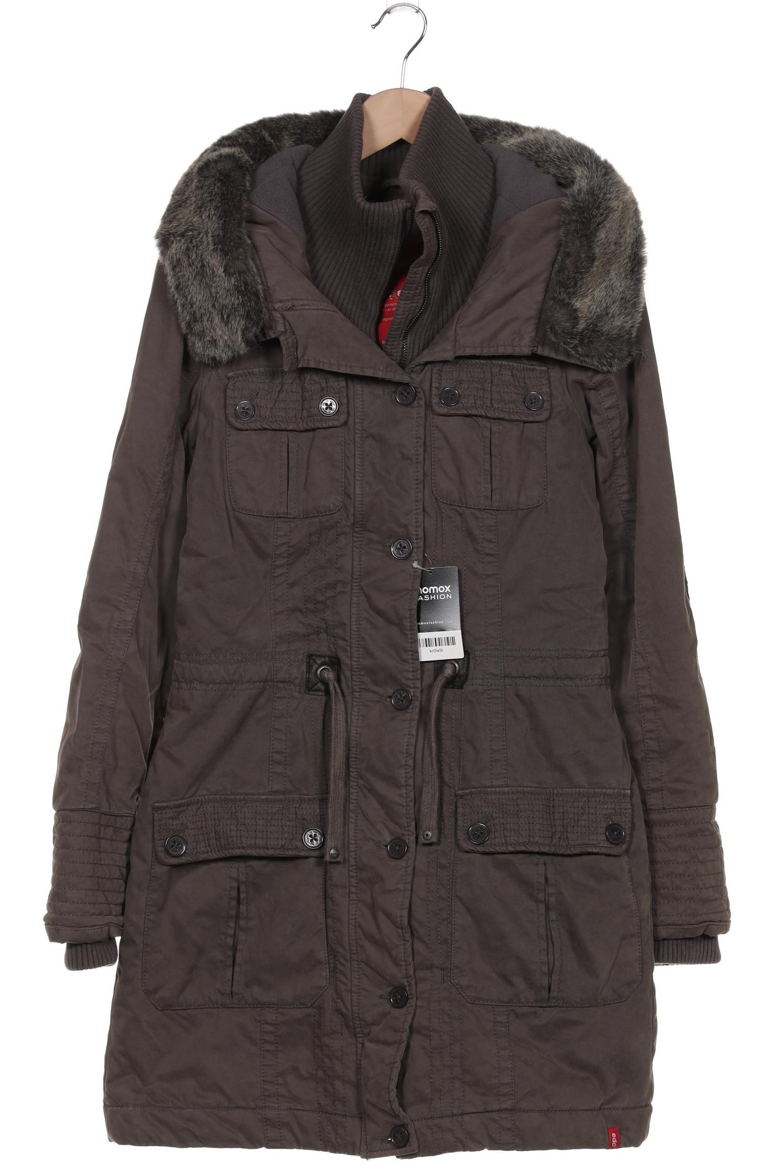 

edc by Esprit Damen Mantel, grau, Gr. 36