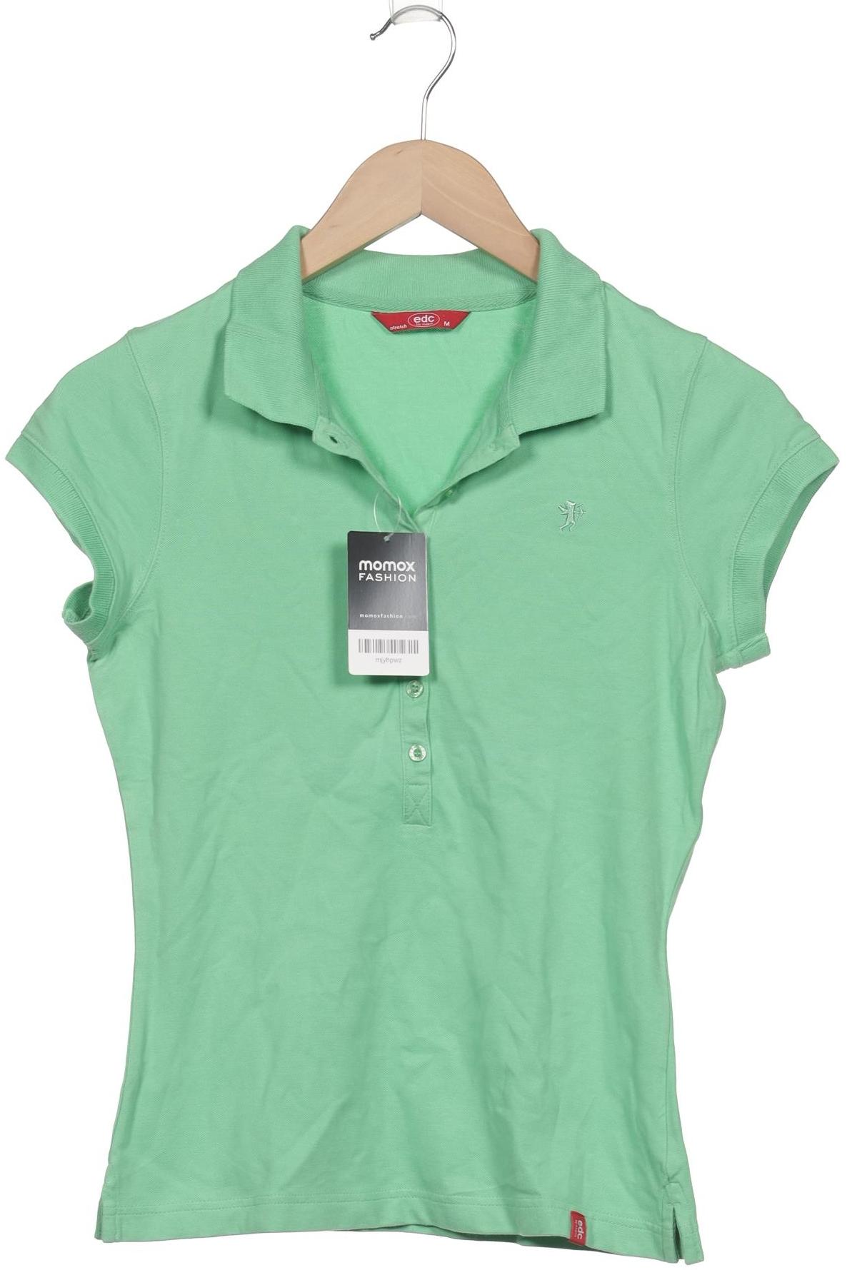 

edc by Esprit Damen Poloshirt, grün, Gr. 38
