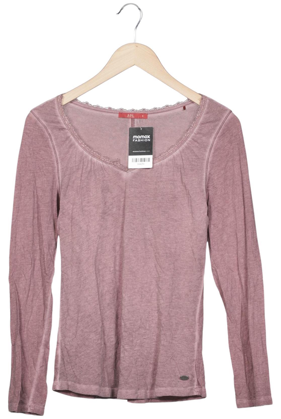 

edc by Esprit Damen Langarmshirt, pink, Gr. 36