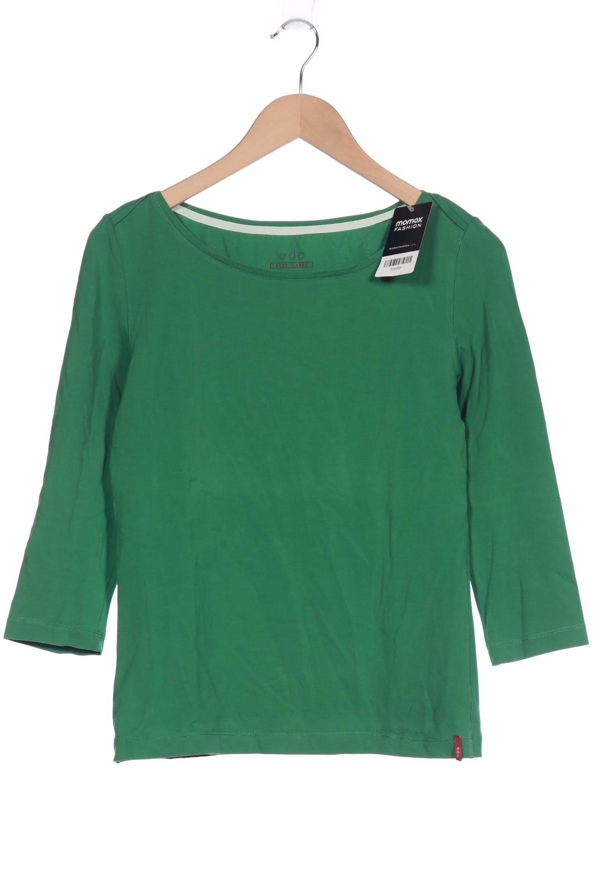 

edc by Esprit Damen Langarmshirt, grün, Gr. 42