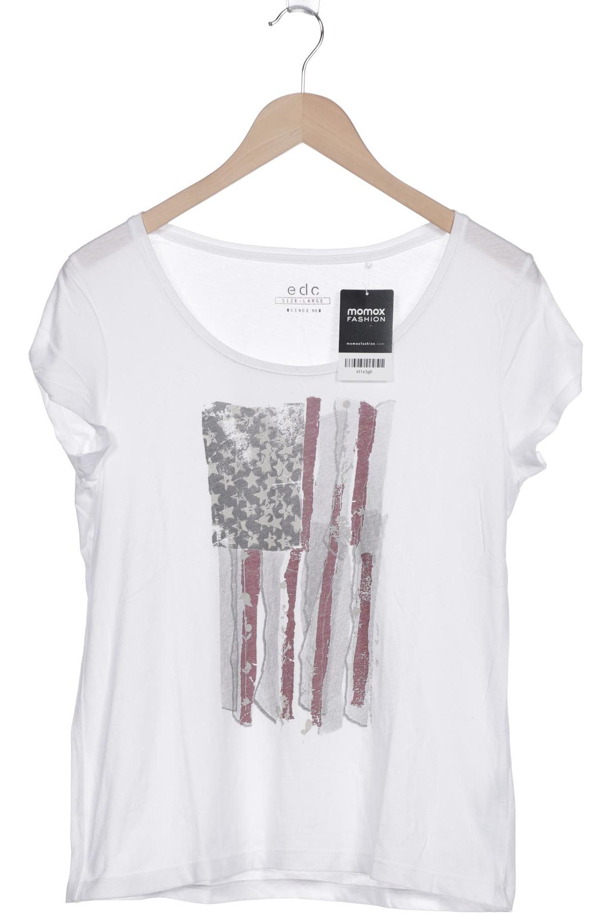 

edc by Esprit Damen T-Shirt, weiß