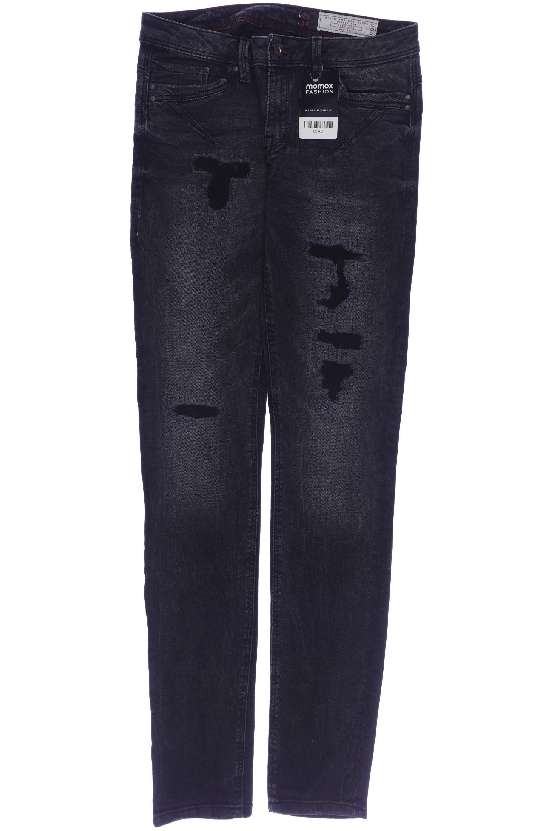 

edc by Esprit Damen Jeans, schwarz, Gr. 28