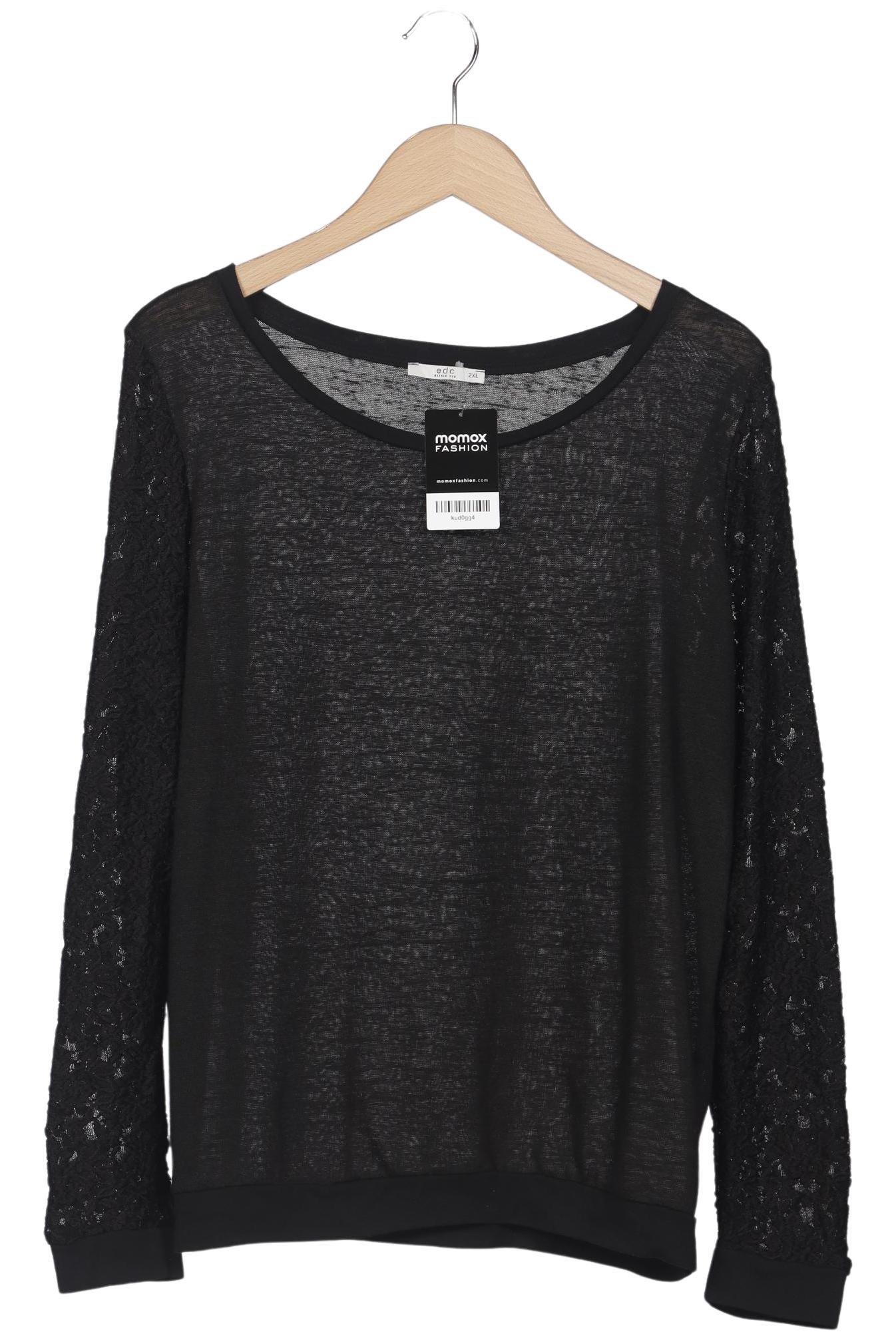 

edc by Esprit Damen Pullover, schwarz, Gr. 46