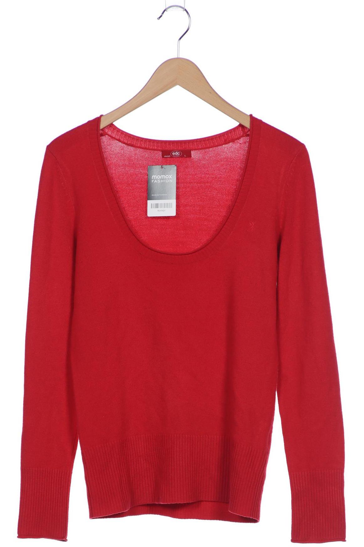 

edc by Esprit Damen Pullover, rot, Gr. 42