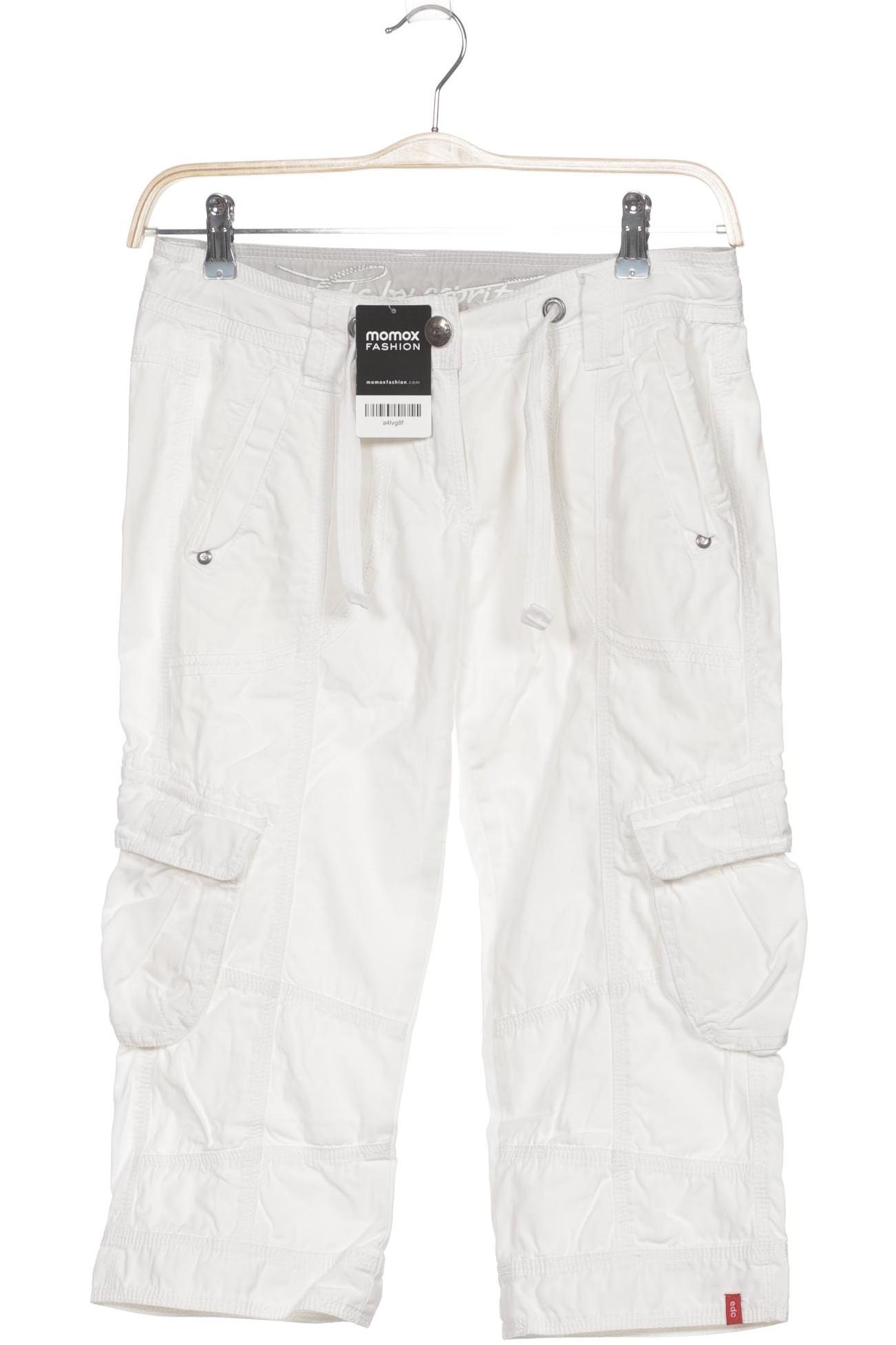 

edc by Esprit Damen Stoffhose, weiß, Gr. 36