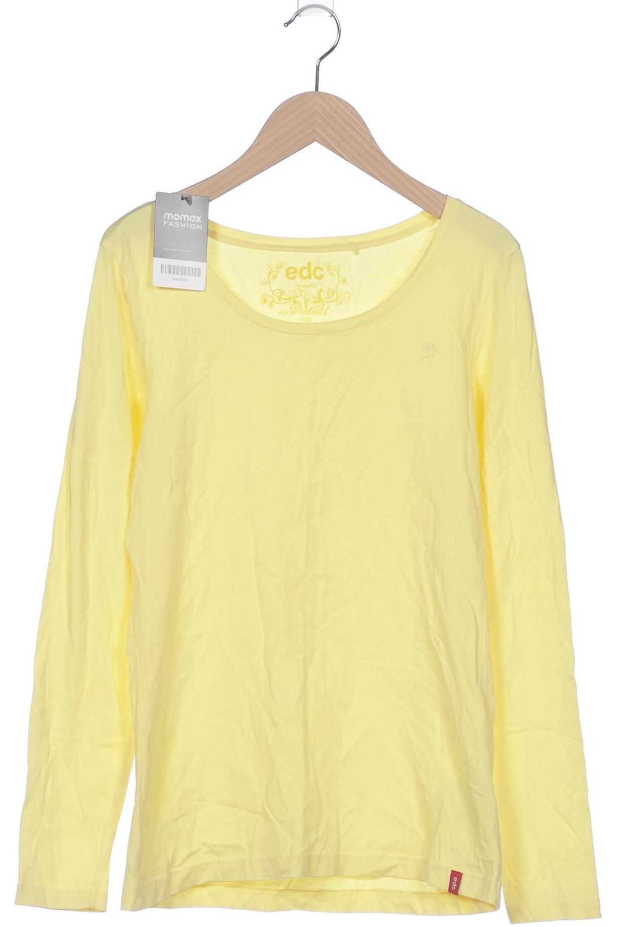 

edc by Esprit Damen Langarmshirt, gelb, Gr. 42