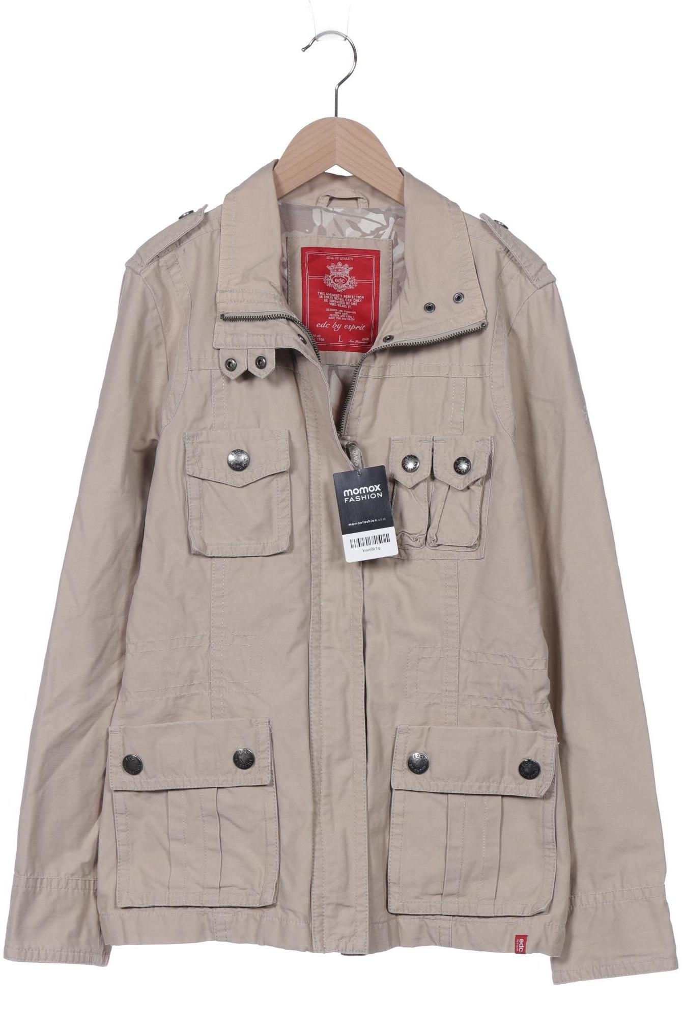 

edc by Esprit Damen Jacke, beige, Gr. 42